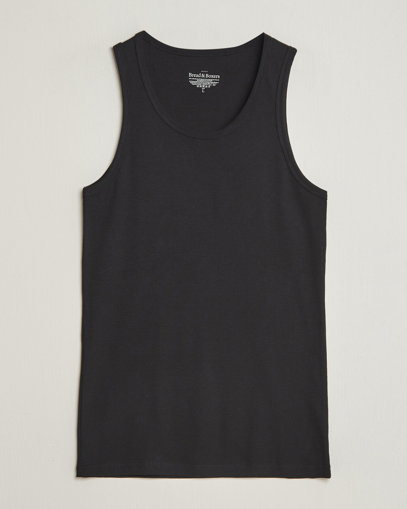 Homme | T-shirts | Bread & Boxers | 2-Pack Ribbed Tank Black