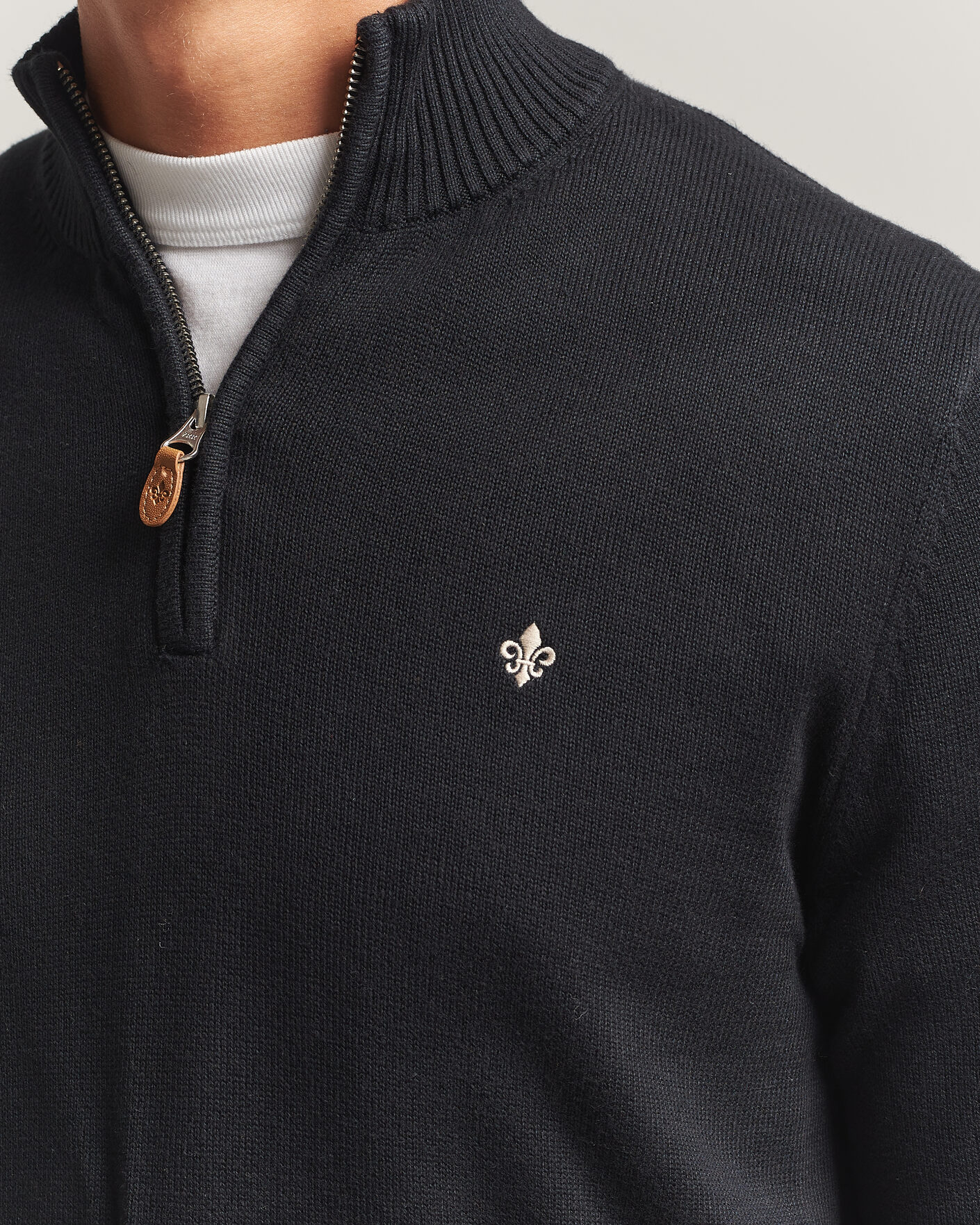Homme | Pulls Et Tricots | Morris | Darmon Half Zip Black