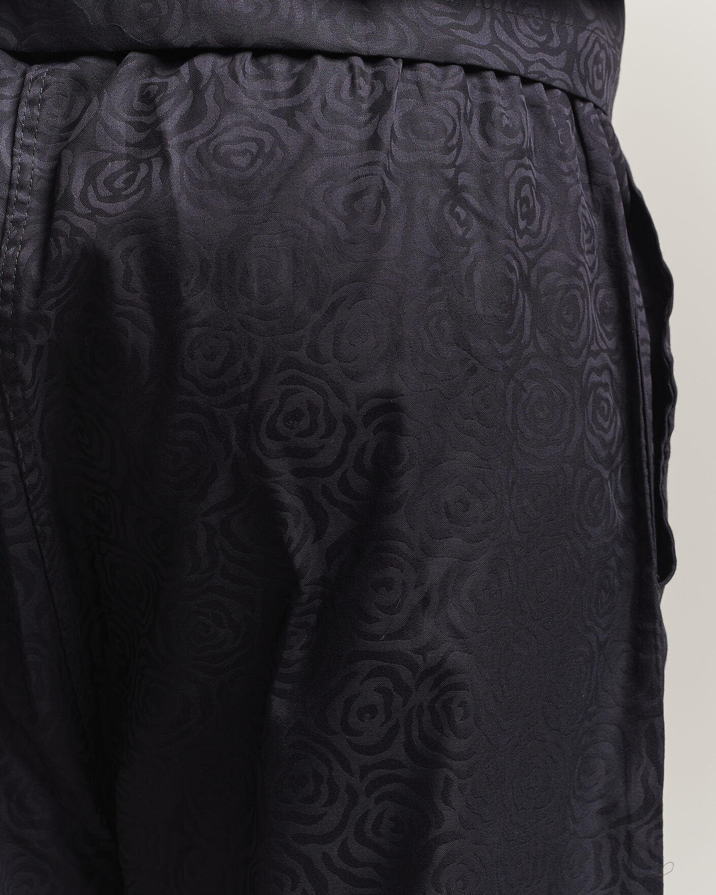 Homme | Peignoirs Et Pyjamas | Derek Rose | Piped Jacquard Cotton Pyjama Set Black