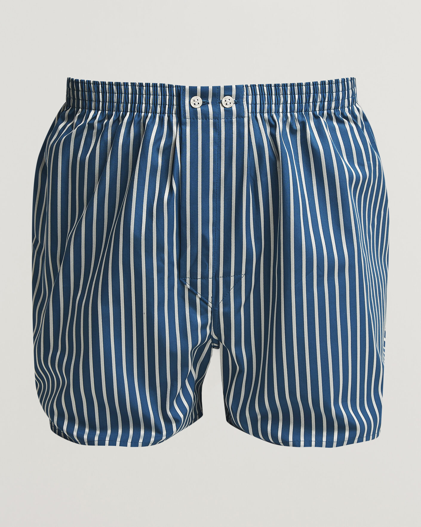 Homme | Sous-Vêtements Et Chaussettes | Derek Rose | Classic Fit Striped Woven Cotton Boxer Shorts Blue/White