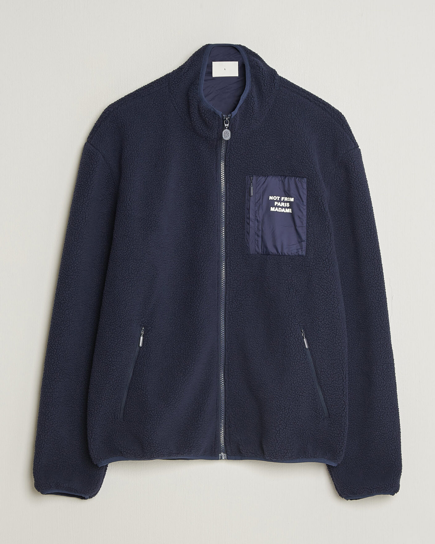 Homme | Pulls Et Tricots | Drôle de Monsieur | Slogan Sherpa Jacket Navy