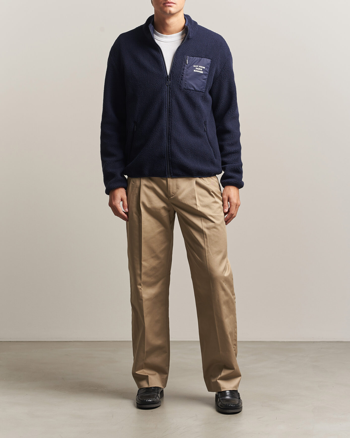 Homme | Pulls Et Tricots | Drôle de Monsieur | Slogan Sherpa Jacket Navy