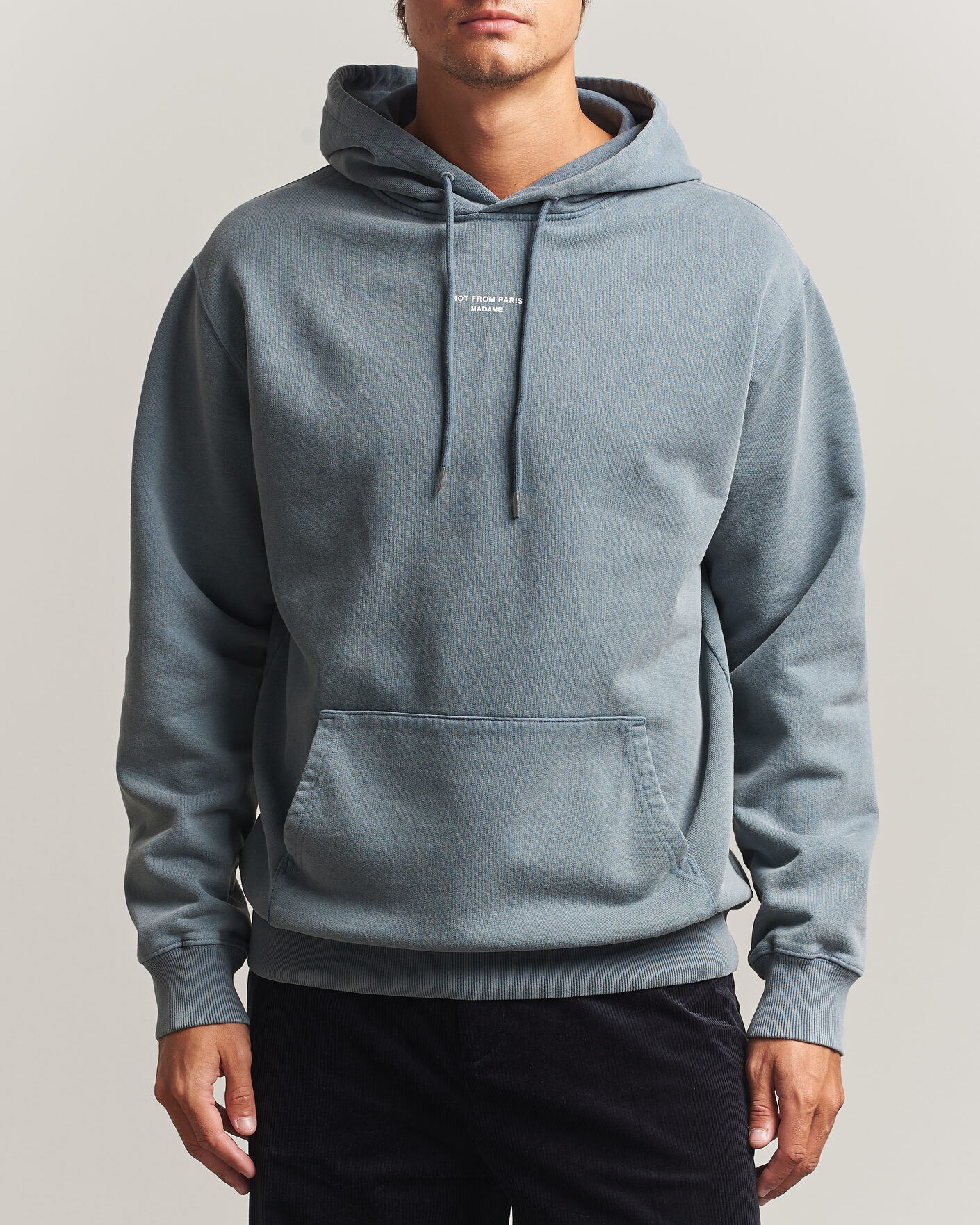 Homme | Pulls Et Tricots | Drôle de Monsieur | Classic Slogan Hoodie Dark Grey