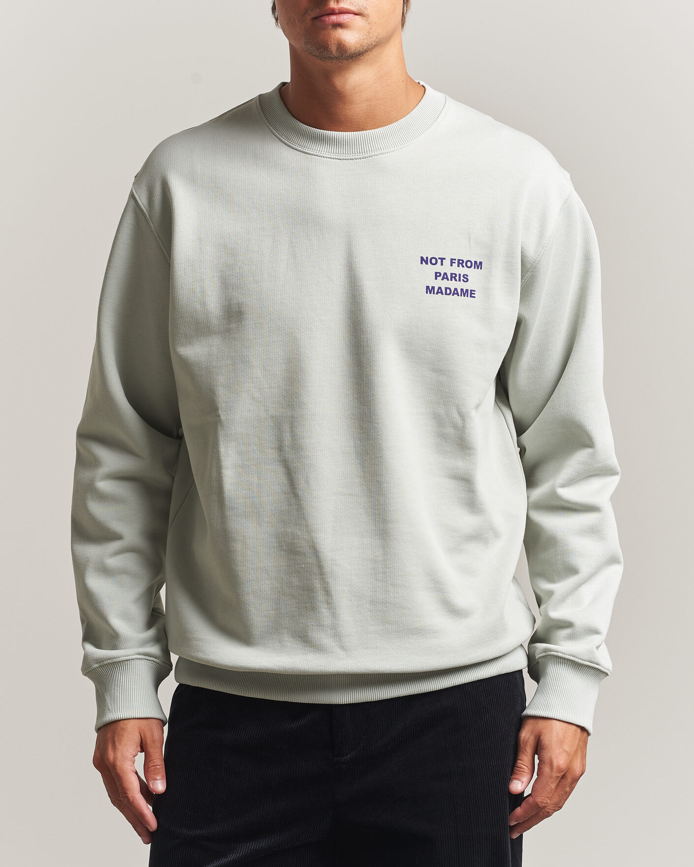 Homme | Pulls Et Tricots | Drôle de Monsieur | Bold Slogan Sweatshirt Grey