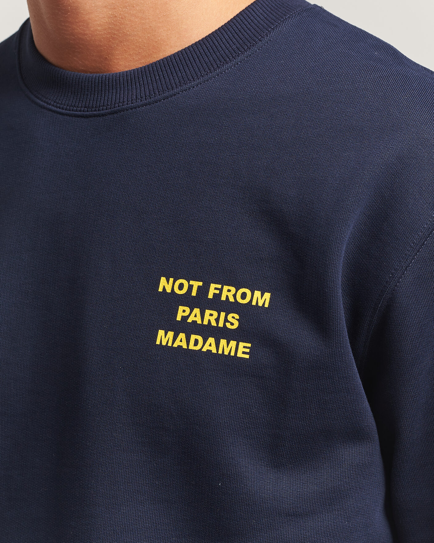 Homme | Pulls Et Tricots | Drôle de Monsieur | Bold Slogan Sweatshirt Navy
