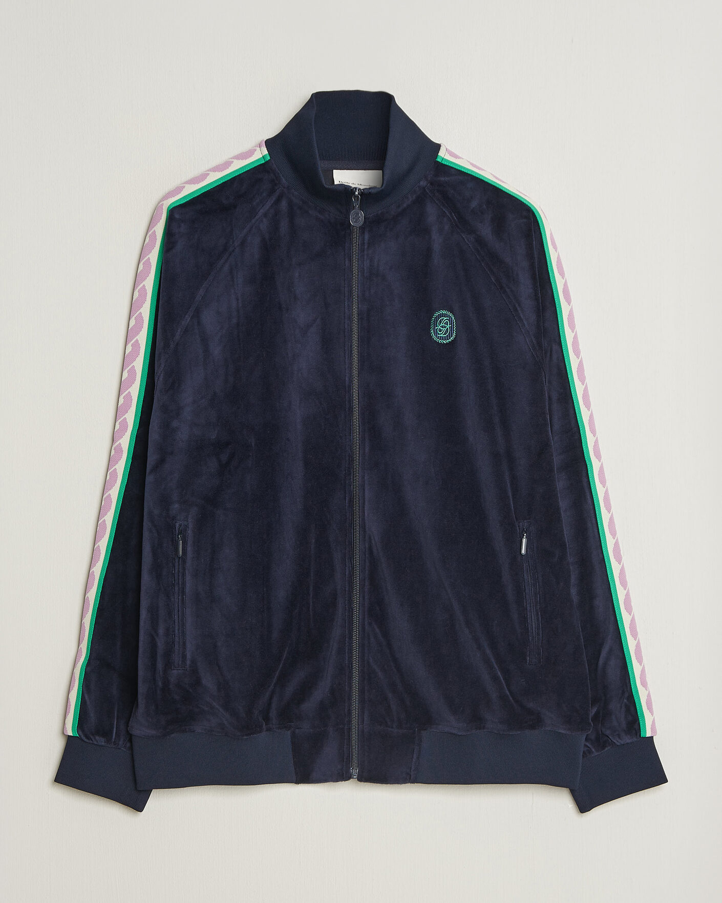 Homme | Pulls Et Tricots | Drôle de Monsieur | Survêtement Velours Track Jacket Navy