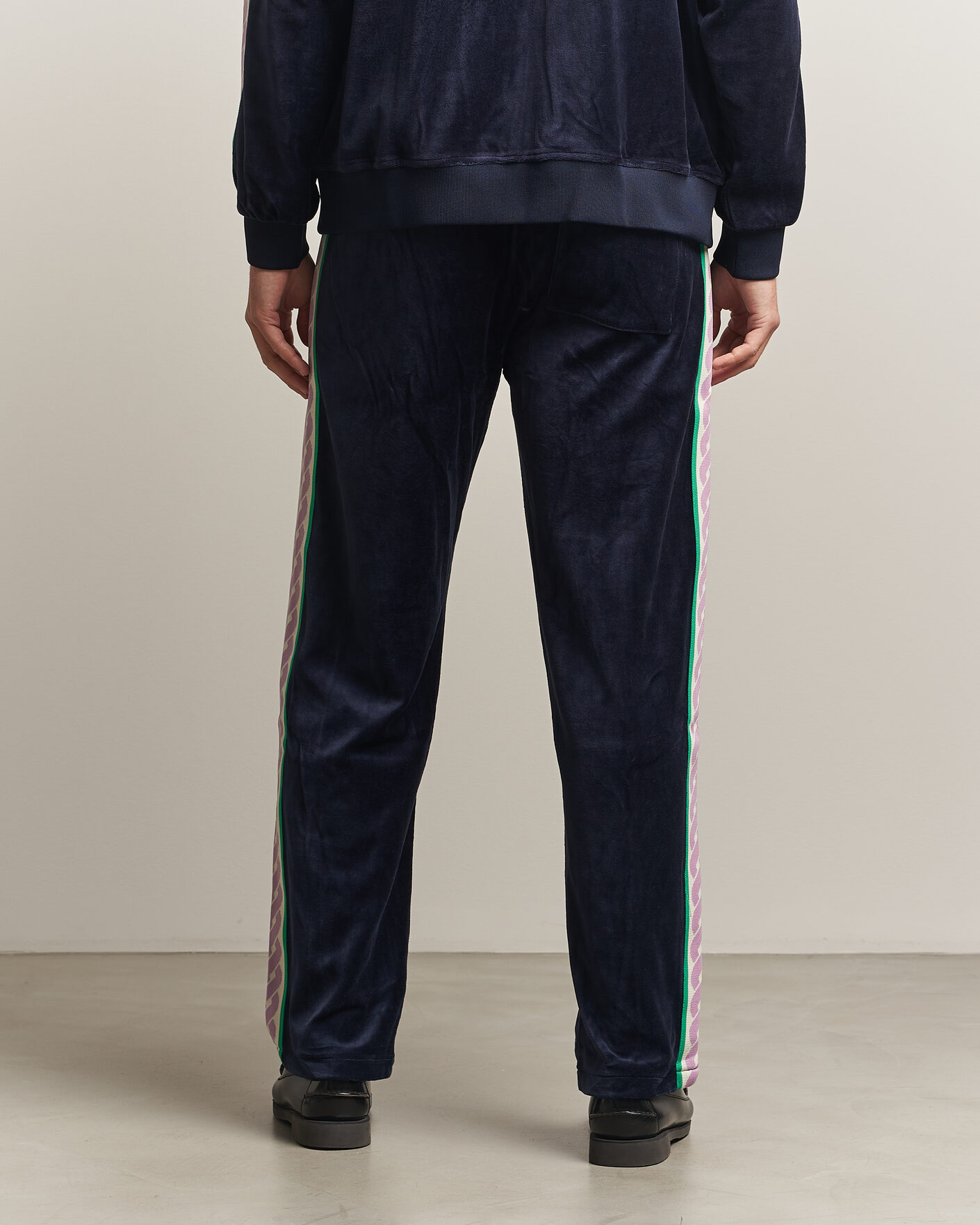Homme | Pantalons | Drôle de Monsieur | Survêtement Velours Track Pants Navy