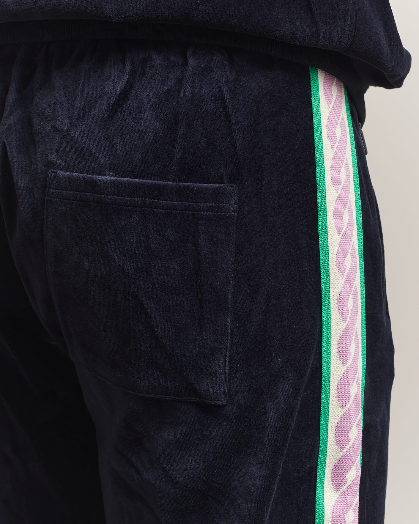 Homme | Pantalons | Drôle de Monsieur | Survêtement Velours Track Pants Navy