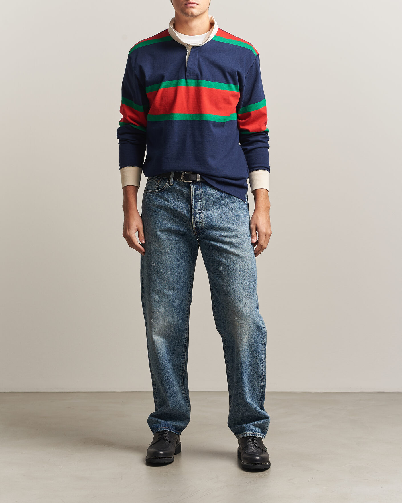 Homme | Pantalons | EDWIN | Loose Straight Rainbow Selvage Jeans Mid Used