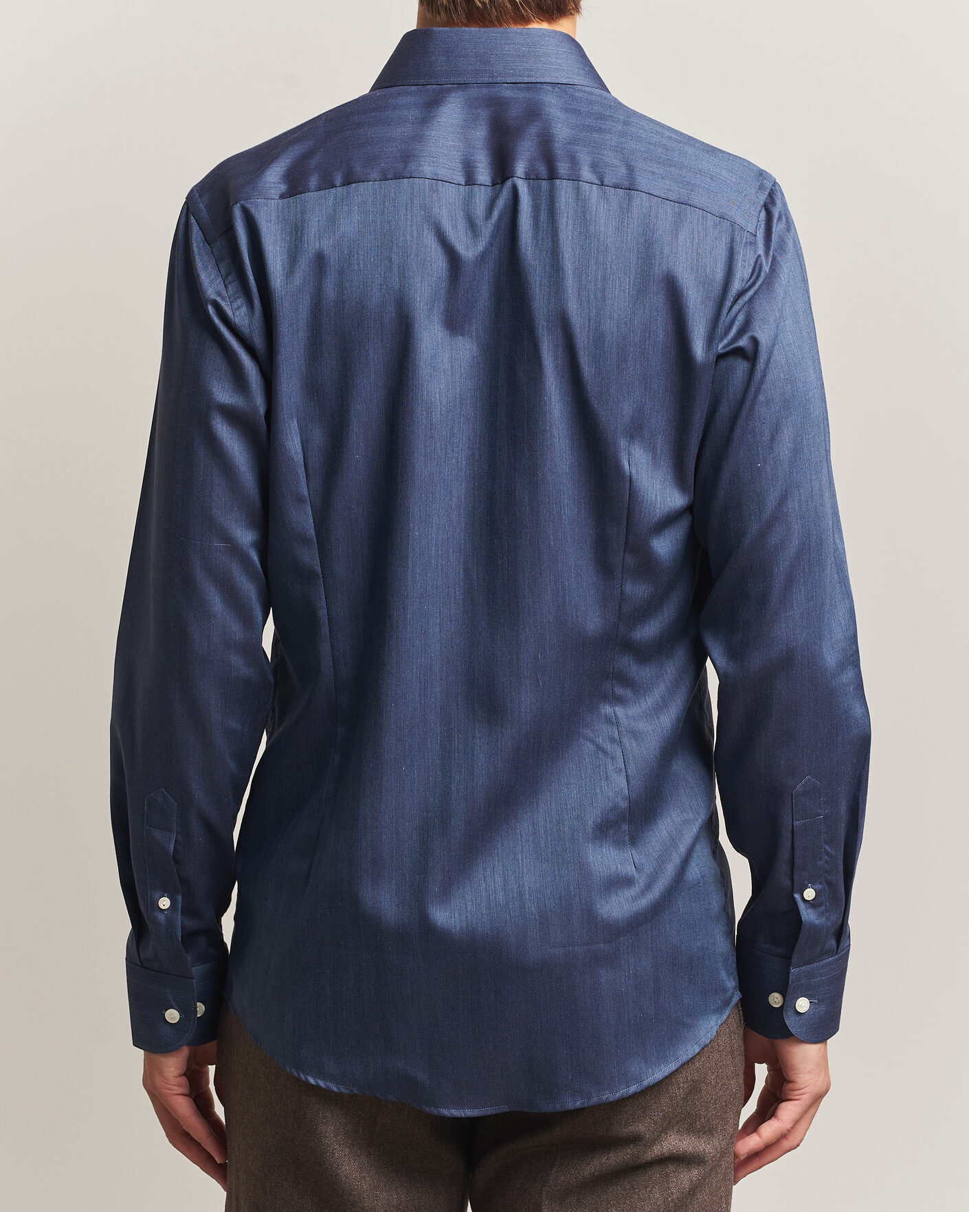 Homme | Chemises | Eton | Slim Fit Signature Flannel Shirt Dark Blue