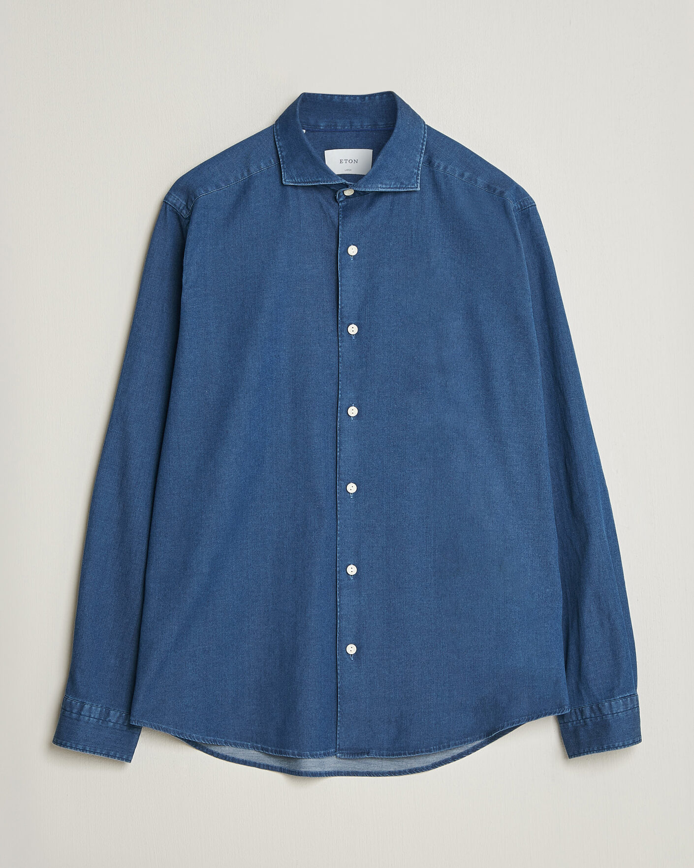 Homme | Chemises | Eton | Casual Fit Denim Shirt Dark Wash