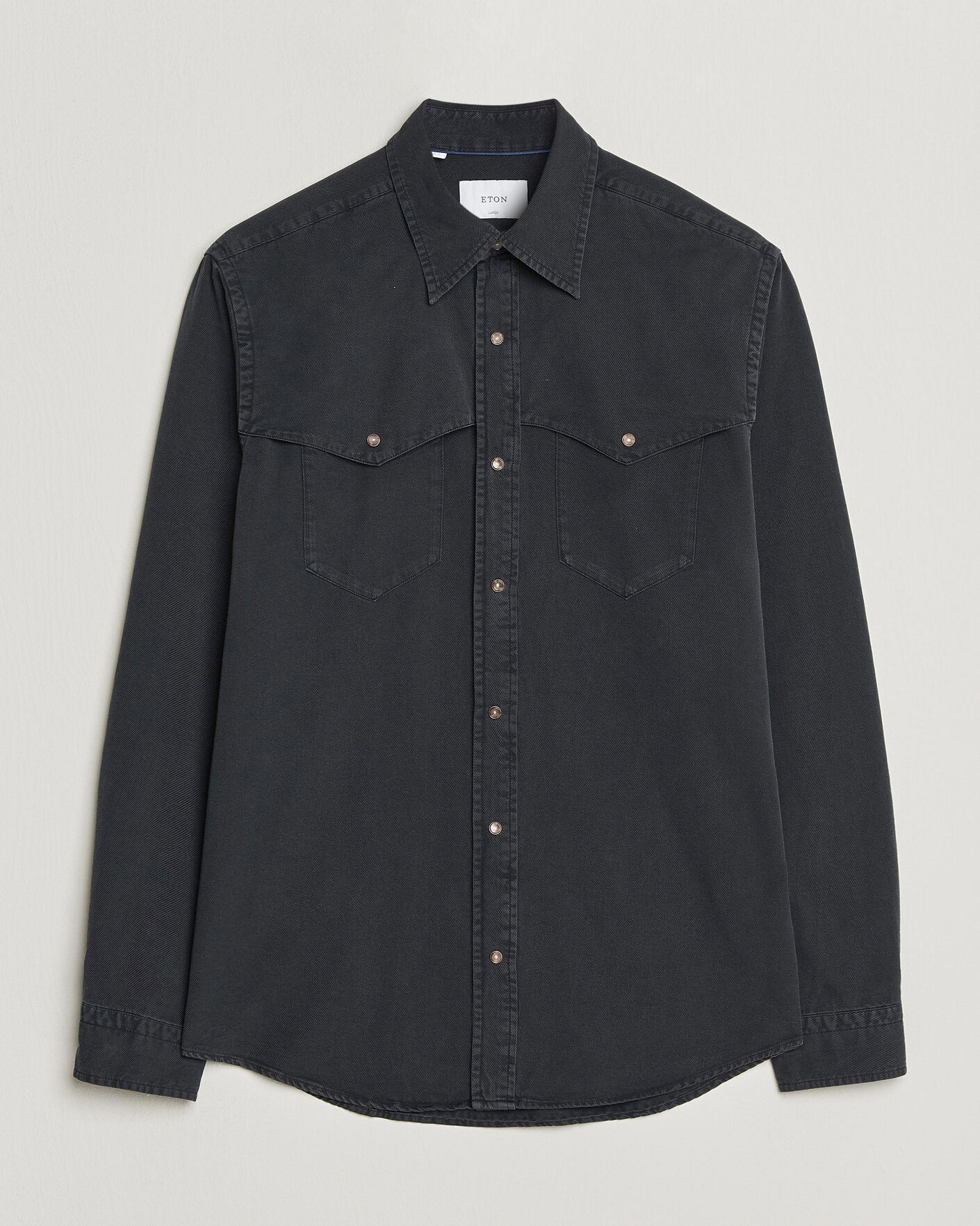 Homme | Chemises | Eton | Indigo Western Shirt Black