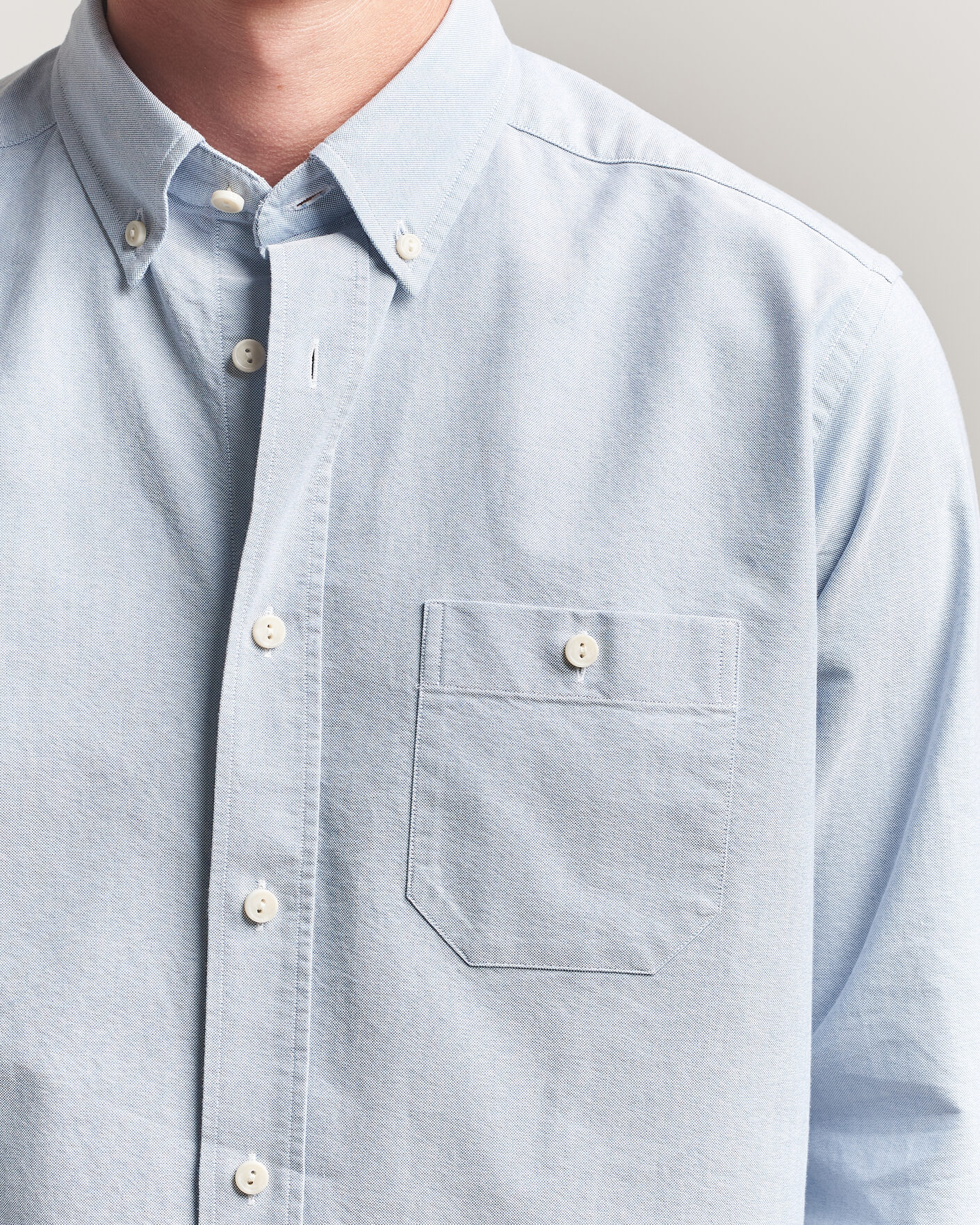 Homme | Chemises | Eton | Regular Fit Ivy Oxford Shirt Light Blue