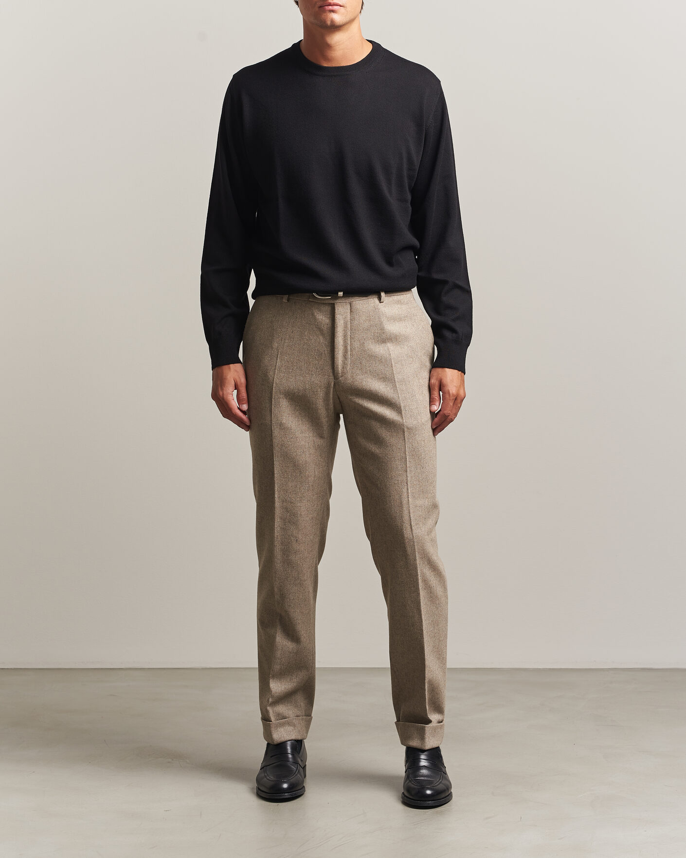 Homme | Pulls Et Tricots | Eton | Merino Wool Knitted Crew Neck Black