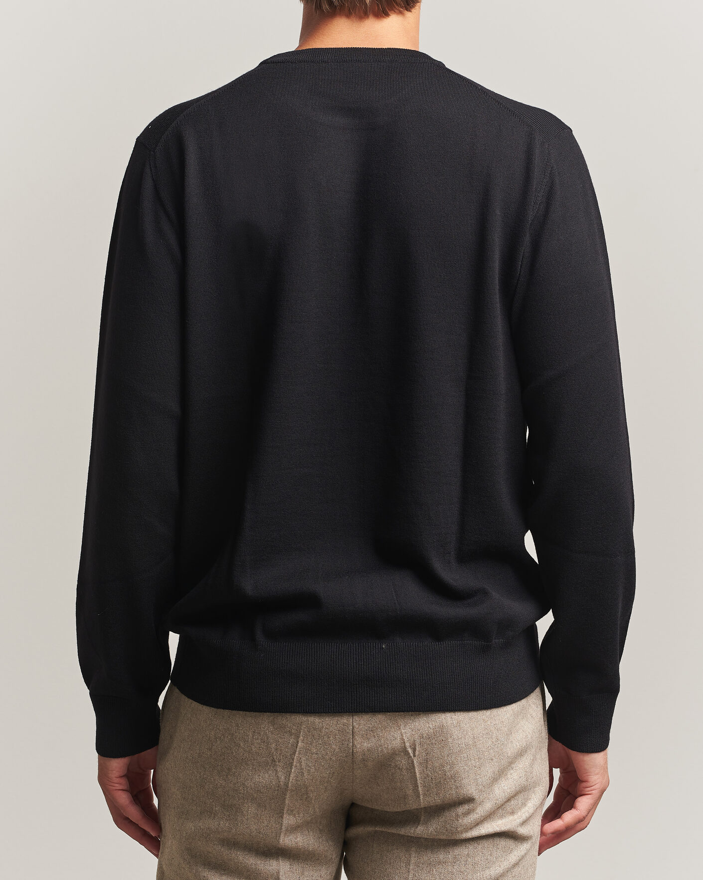 Homme | Pulls Et Tricots | Eton | Merino Wool Knitted Crew Neck Black