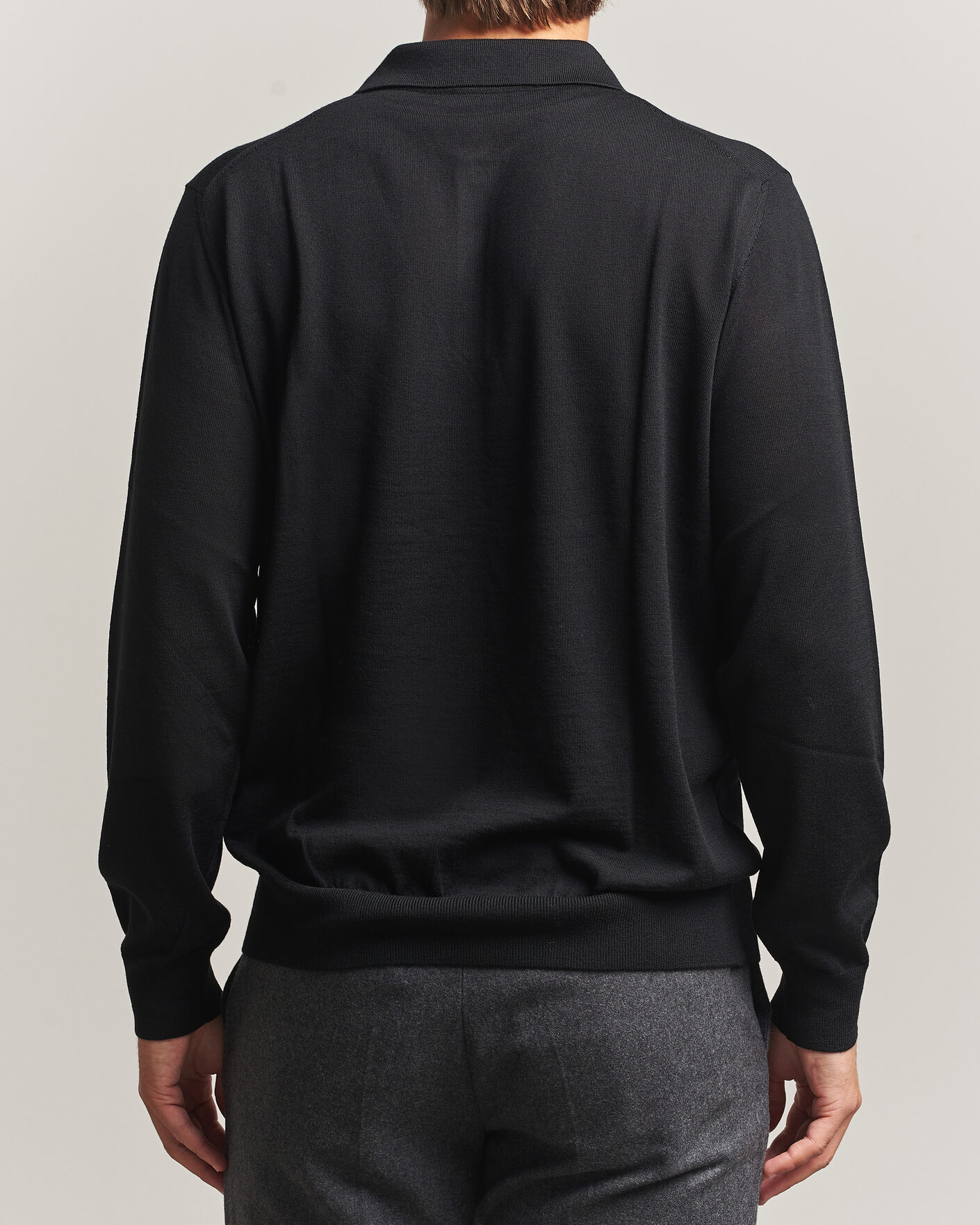 Homme | Pulls Et Tricots | Eton | Merino Wool Knitted Polo Black