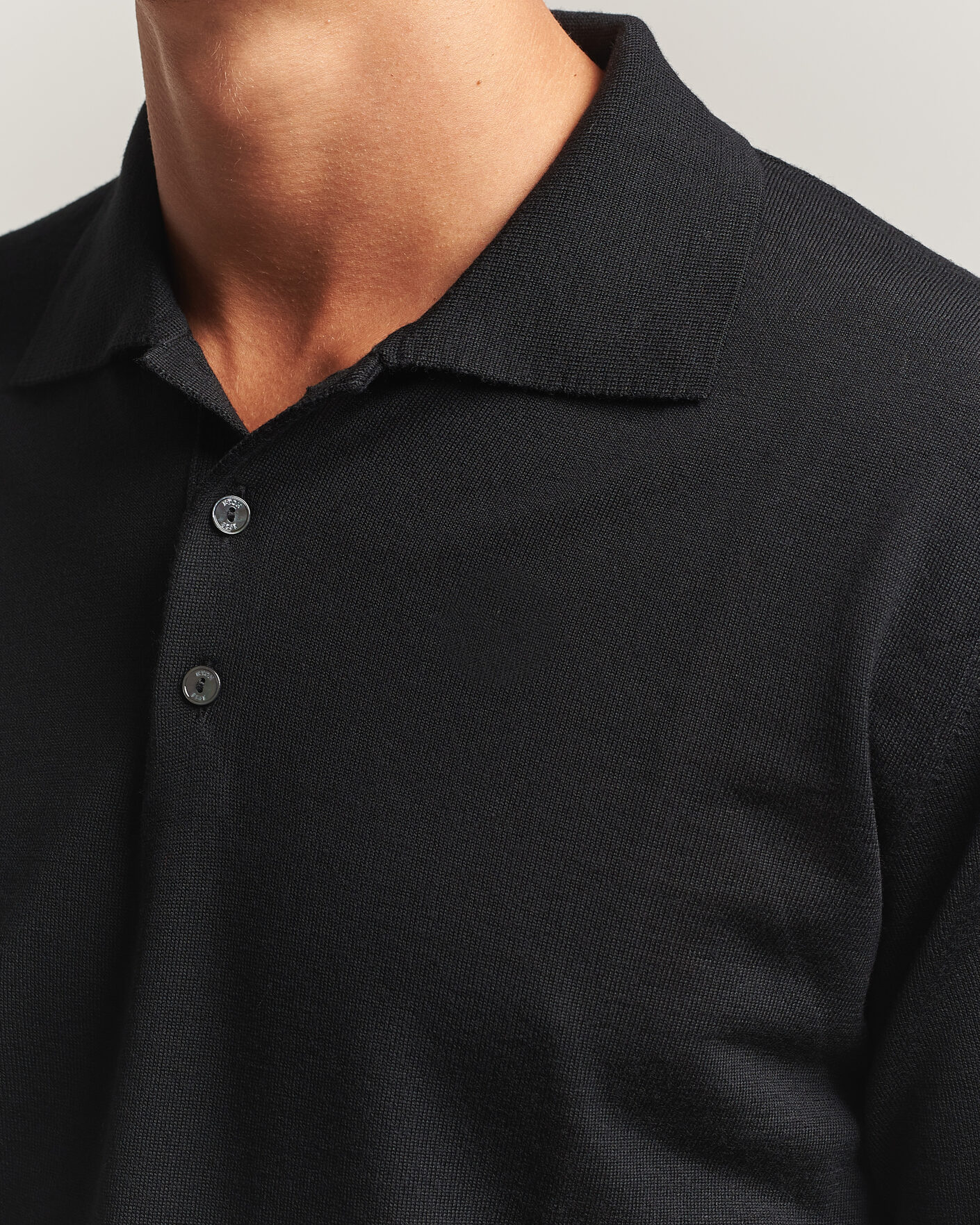 Homme | Pulls Et Tricots | Eton | Merino Wool Knitted Polo Black