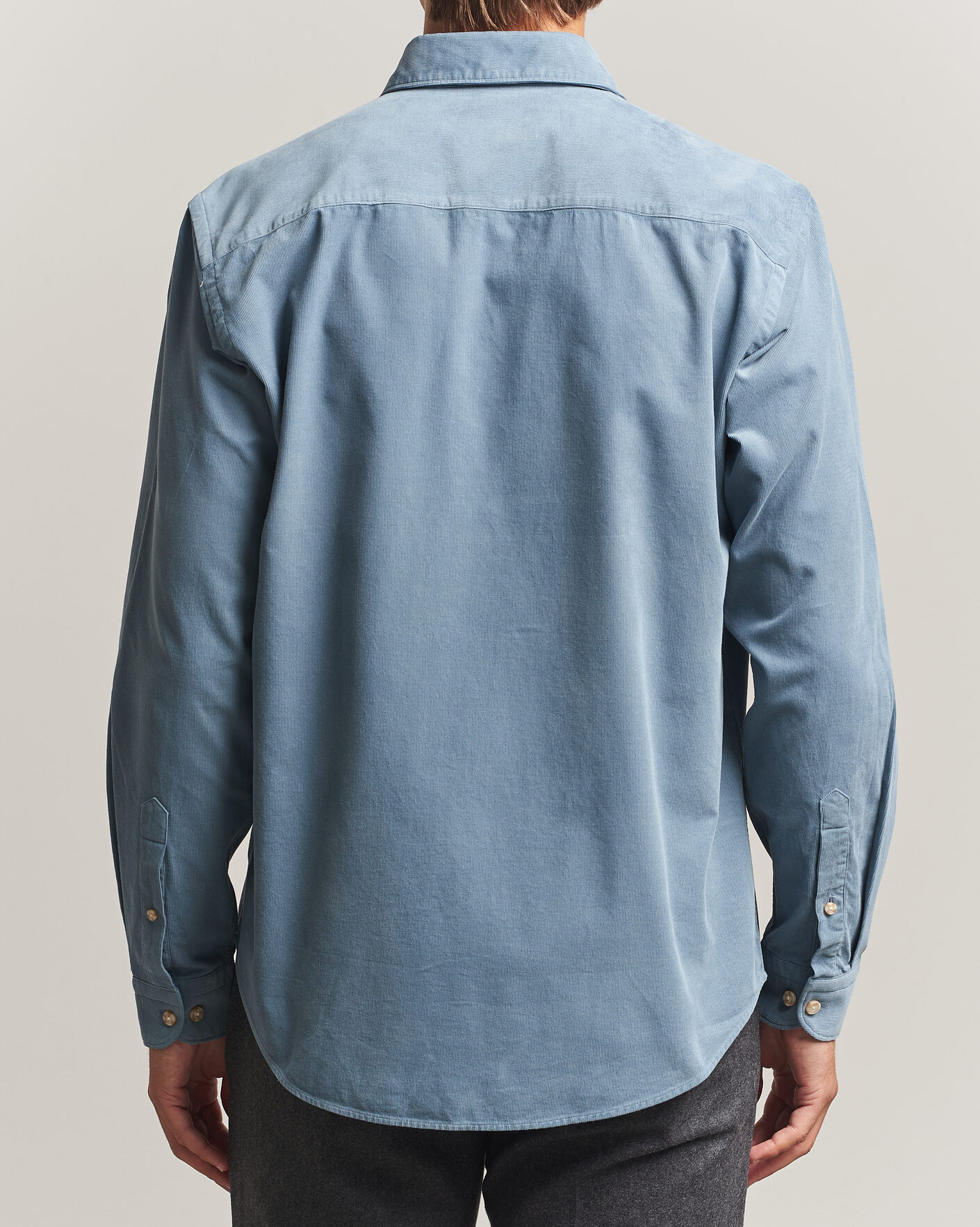 Homme | Chemises | Eton | Casual Fit Corduroy Shirt Blue