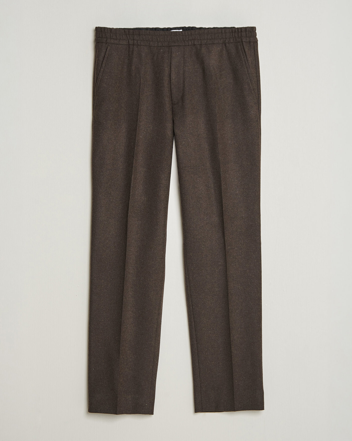 Homme | Pantalons | Filippa K | Theo Relaxed Flannel Trousers Walnut Brown