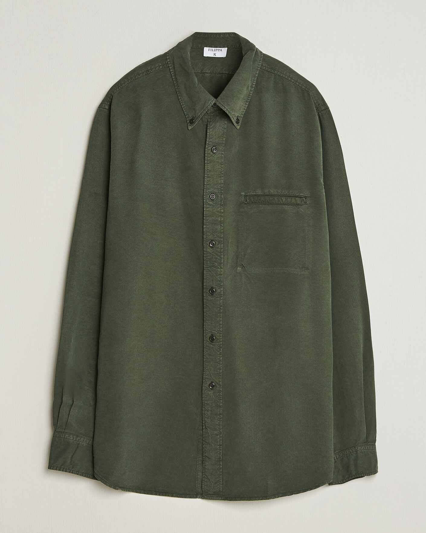 Homme | Chemises | Filippa K | Zack Lyocell Shirt Night Green