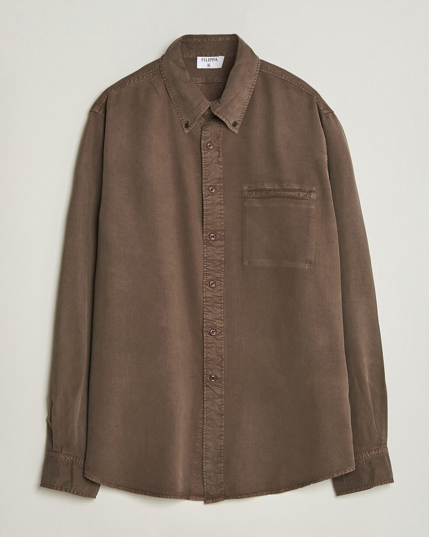 Homme | Chemises | Filippa K | Zack Lyocell Shirt Ebony Brown