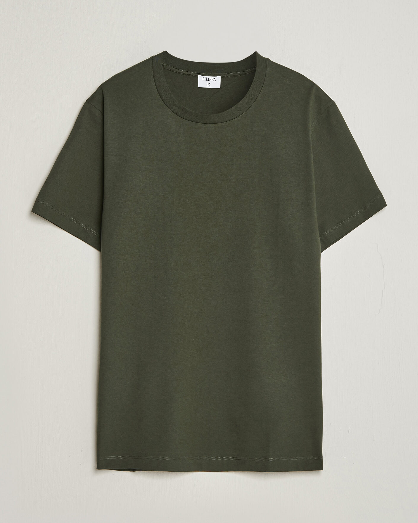 Homme | T-shirts | Filippa K | Filip Crew Neck T-Shirt Night Green