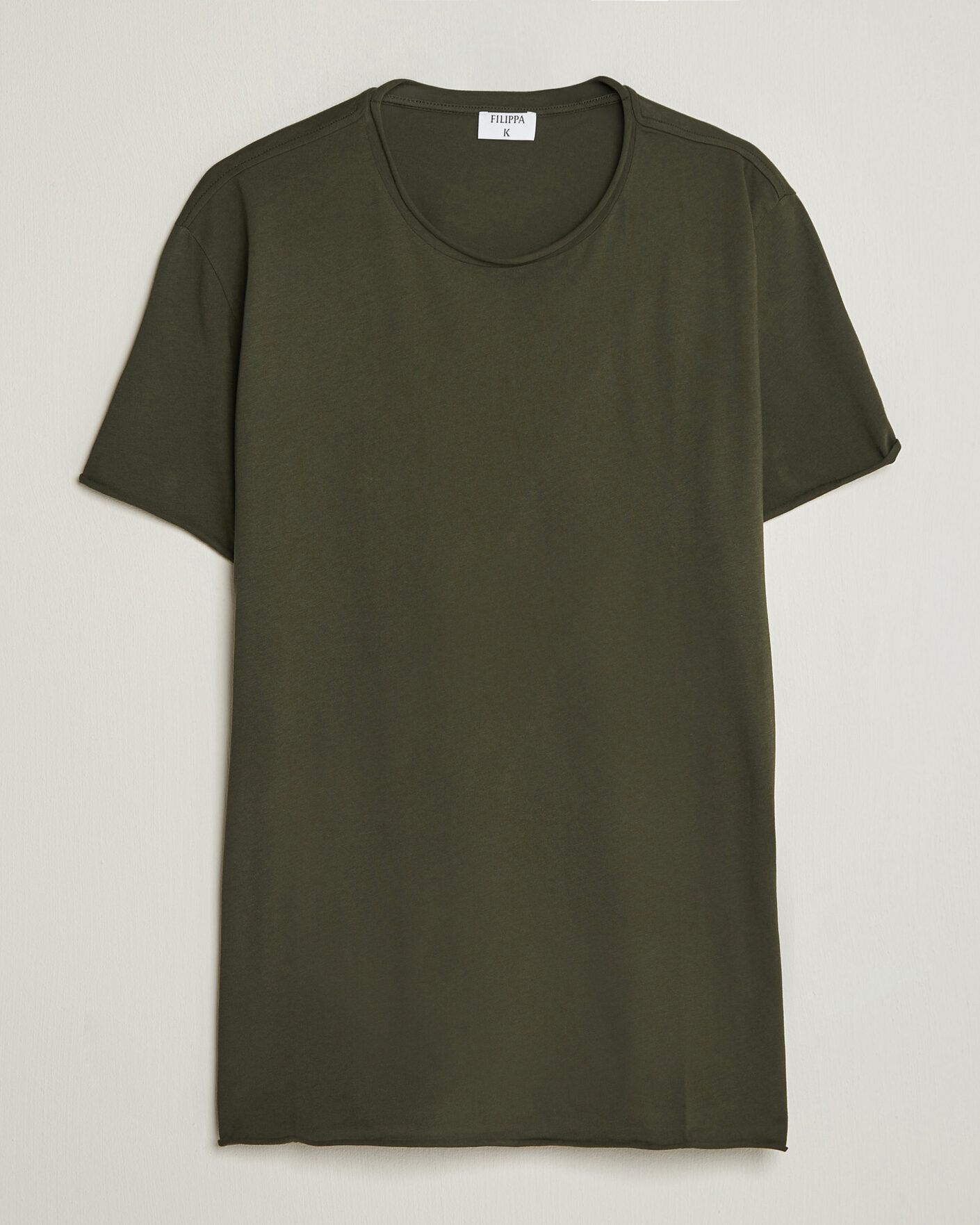 Homme | T-shirts | Filippa K | Roll Neck Crew Neck T-Shirt Night Green