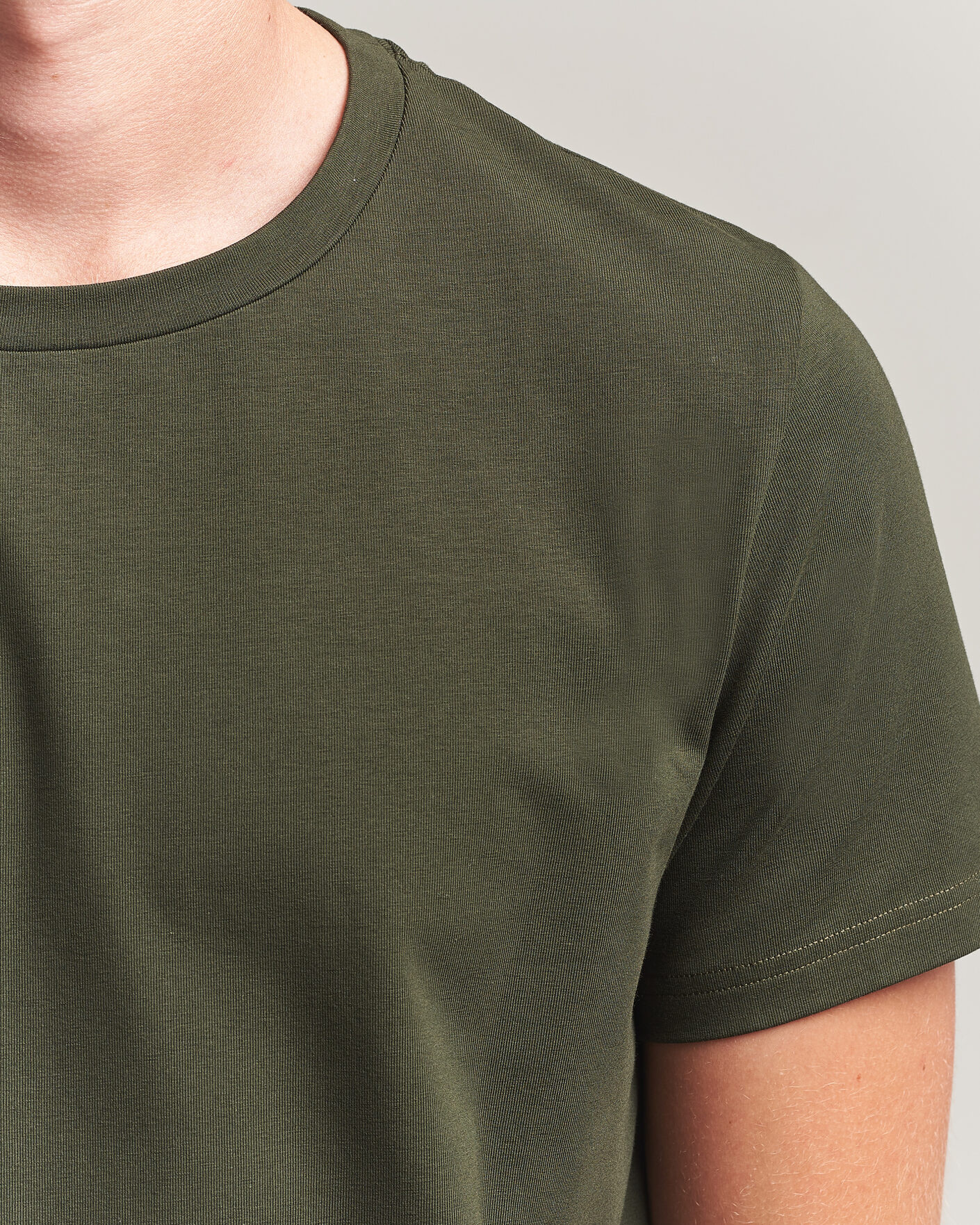 Homme | T-shirts | Filippa K | Soft Lycra T-Shirt Night Green