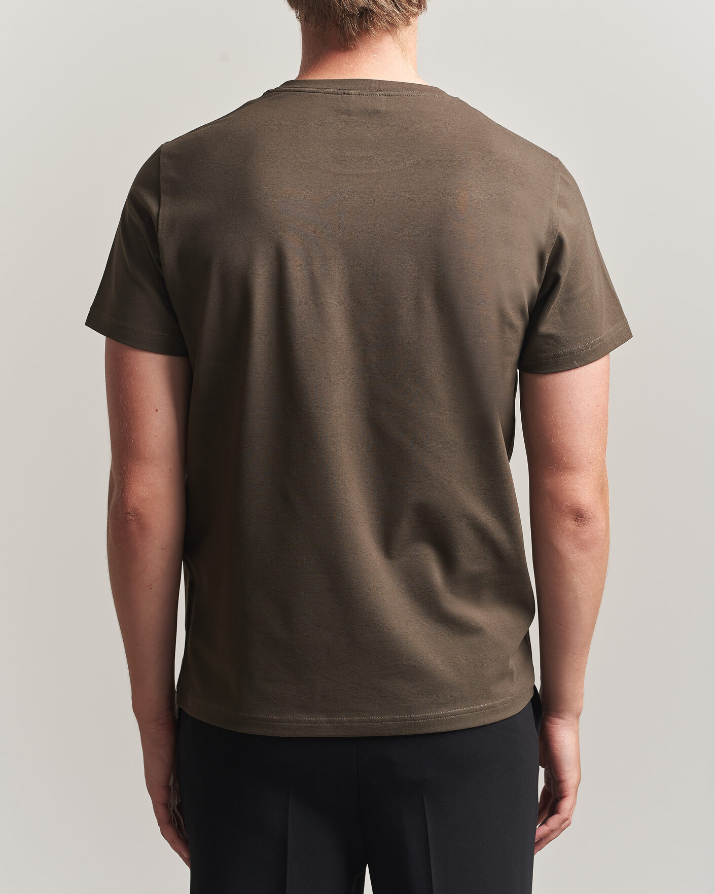 Homme | T-shirts | Filippa K | Soft Lycra T-Shirt Ebony Brown