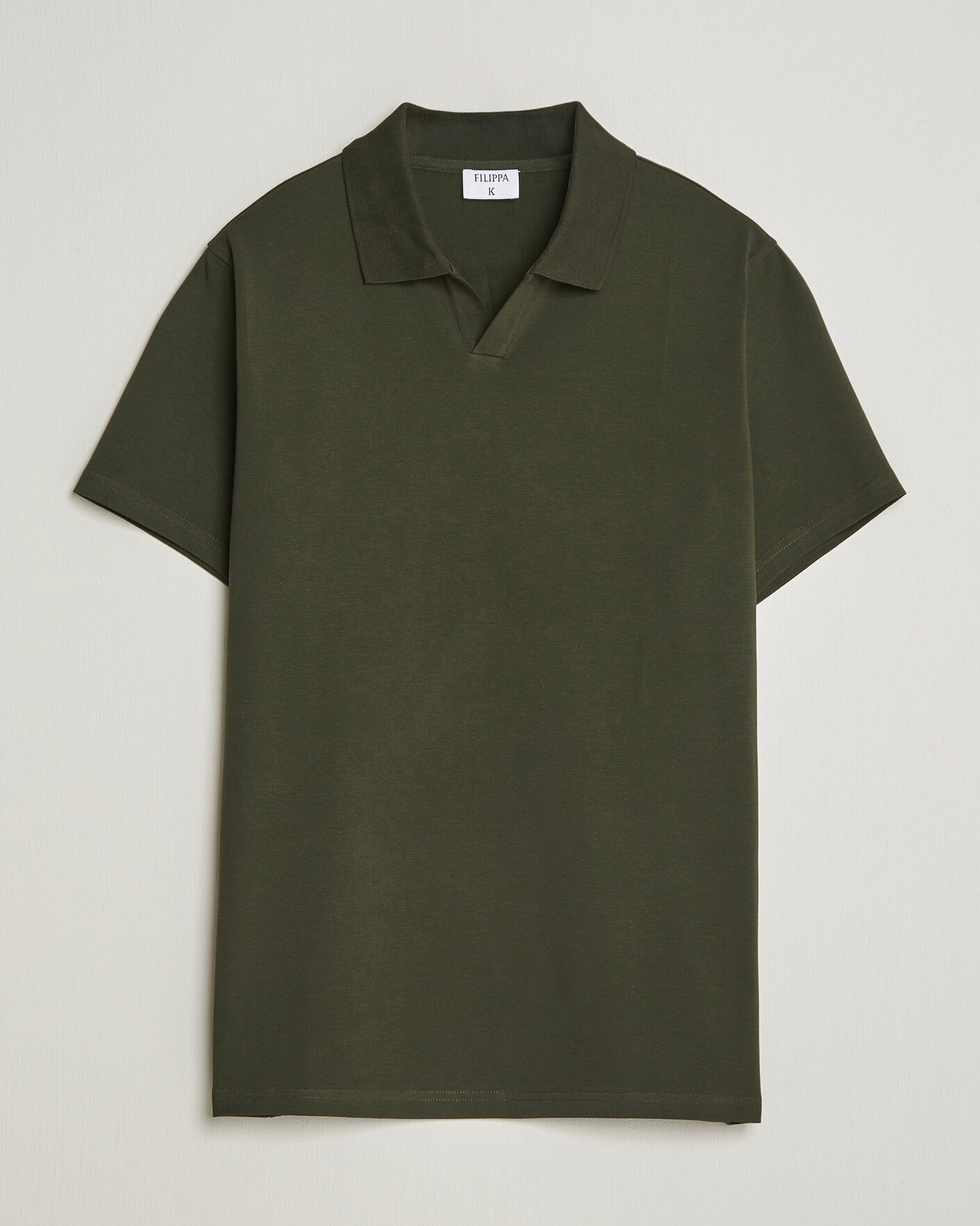 Homme | Polos | Filippa K | Soft Lycra Polo T-Shirt Night Green