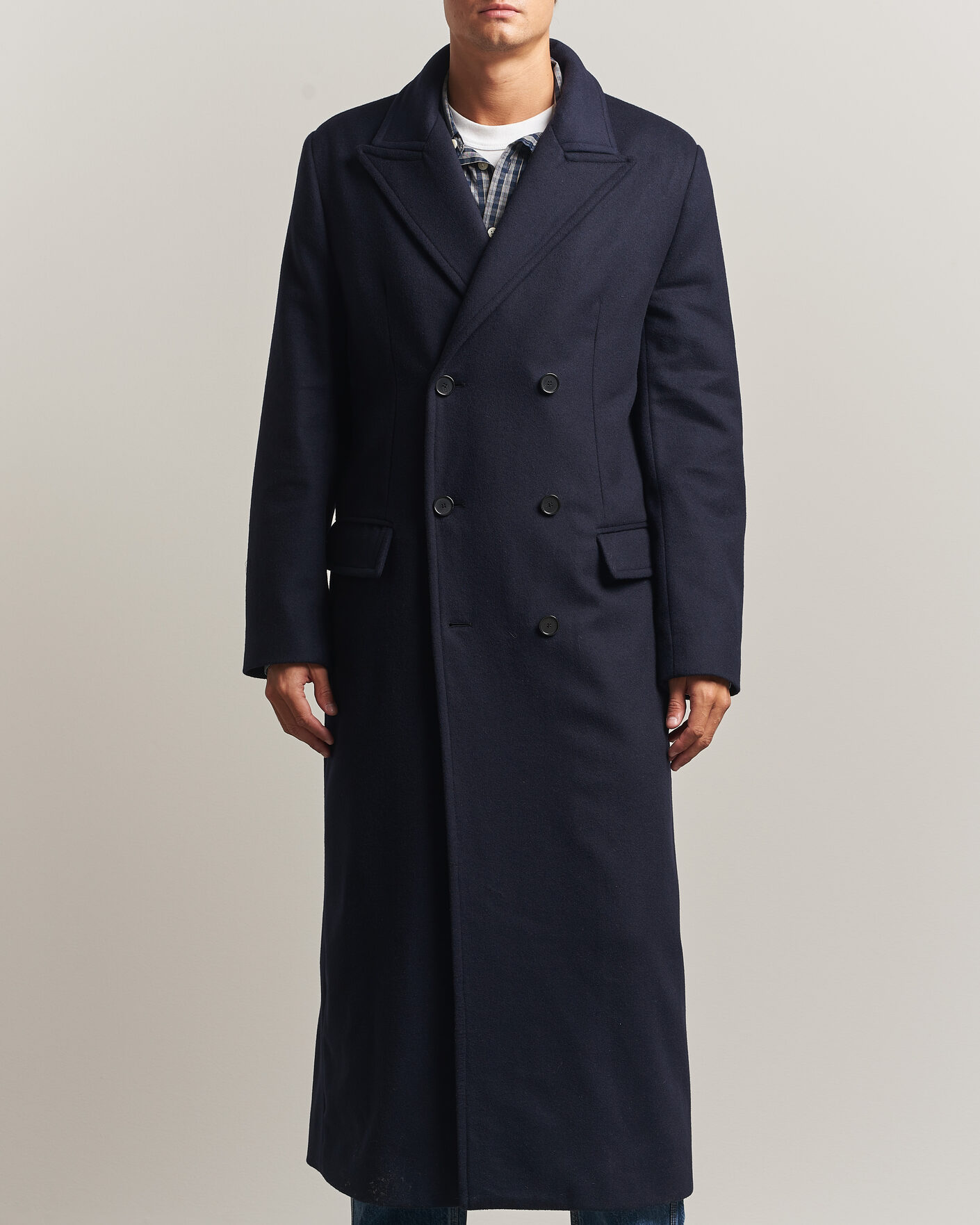 Homme | Manteaux Et Vestes | Filippa K | Damian Wool Coat French Navy