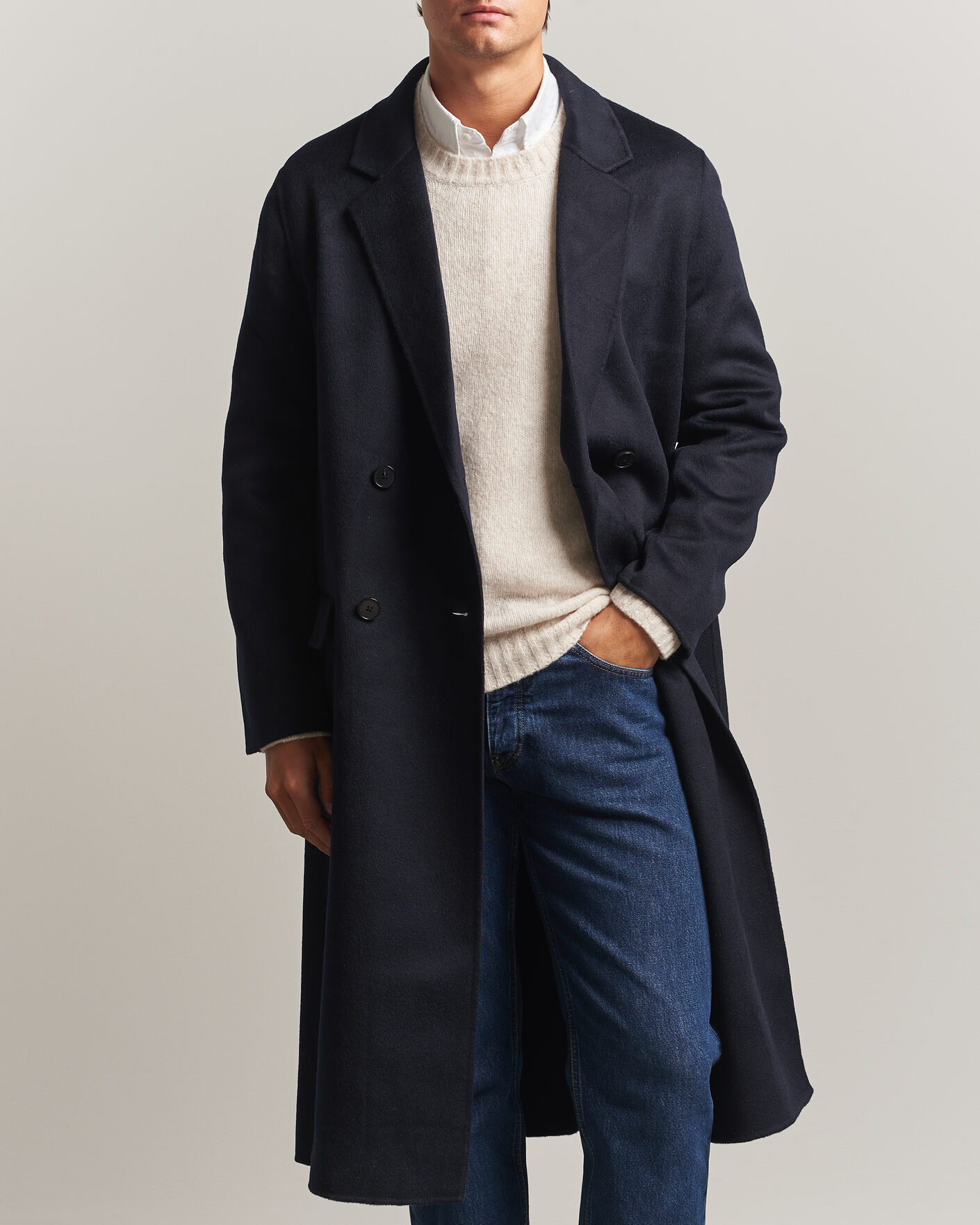 Homme | Manteaux Et Vestes | Filippa K | Athens Wool Coat Navy