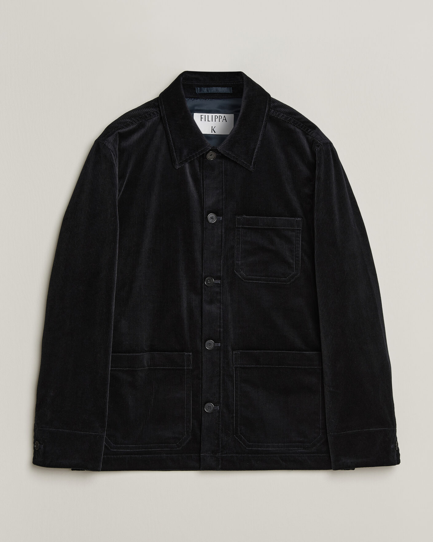 Homme | Chemises | Filippa K | Taylor Corduroy Overshirt Navy