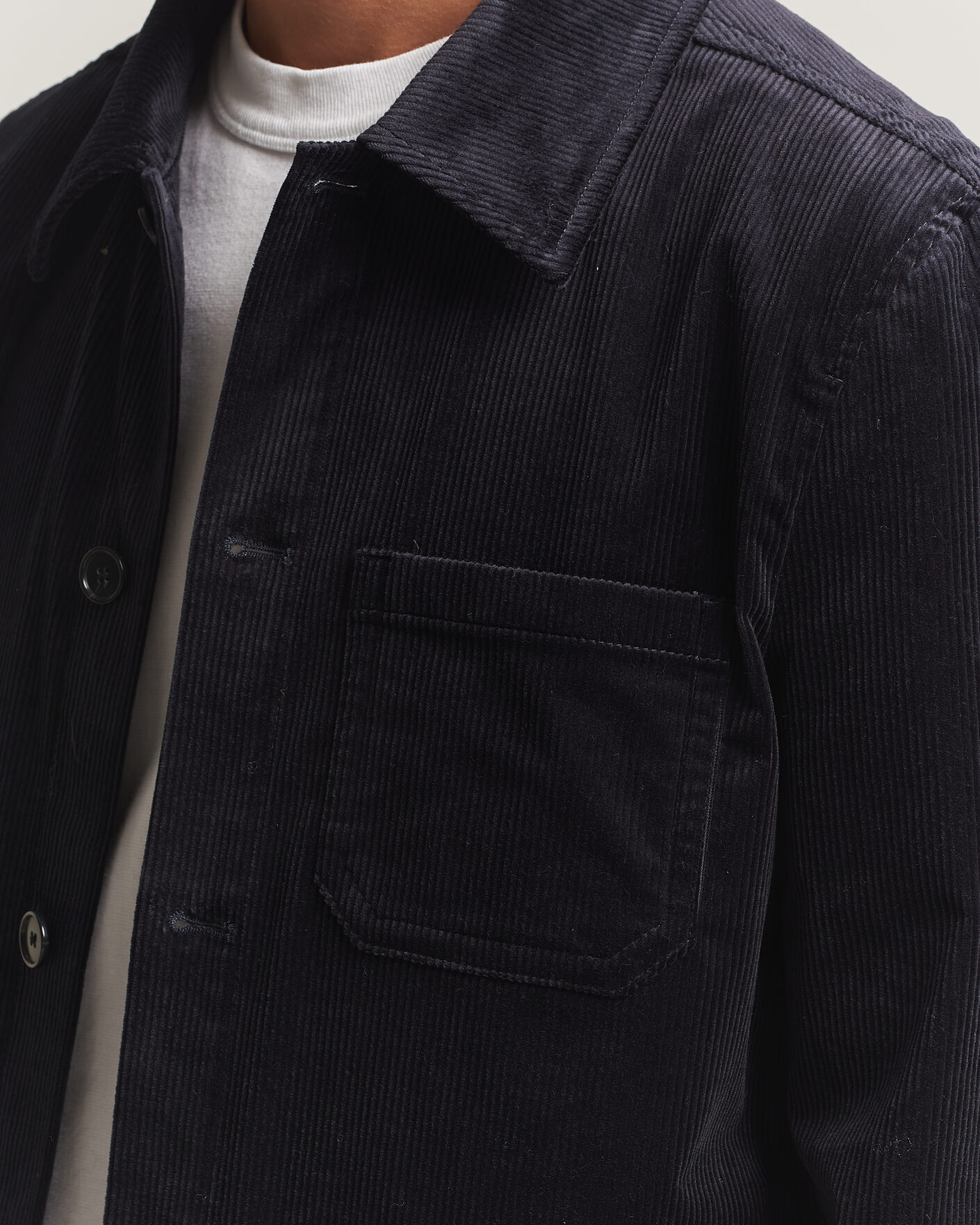 Homme | Chemises | Filippa K | Taylor Corduroy Overshirt Navy