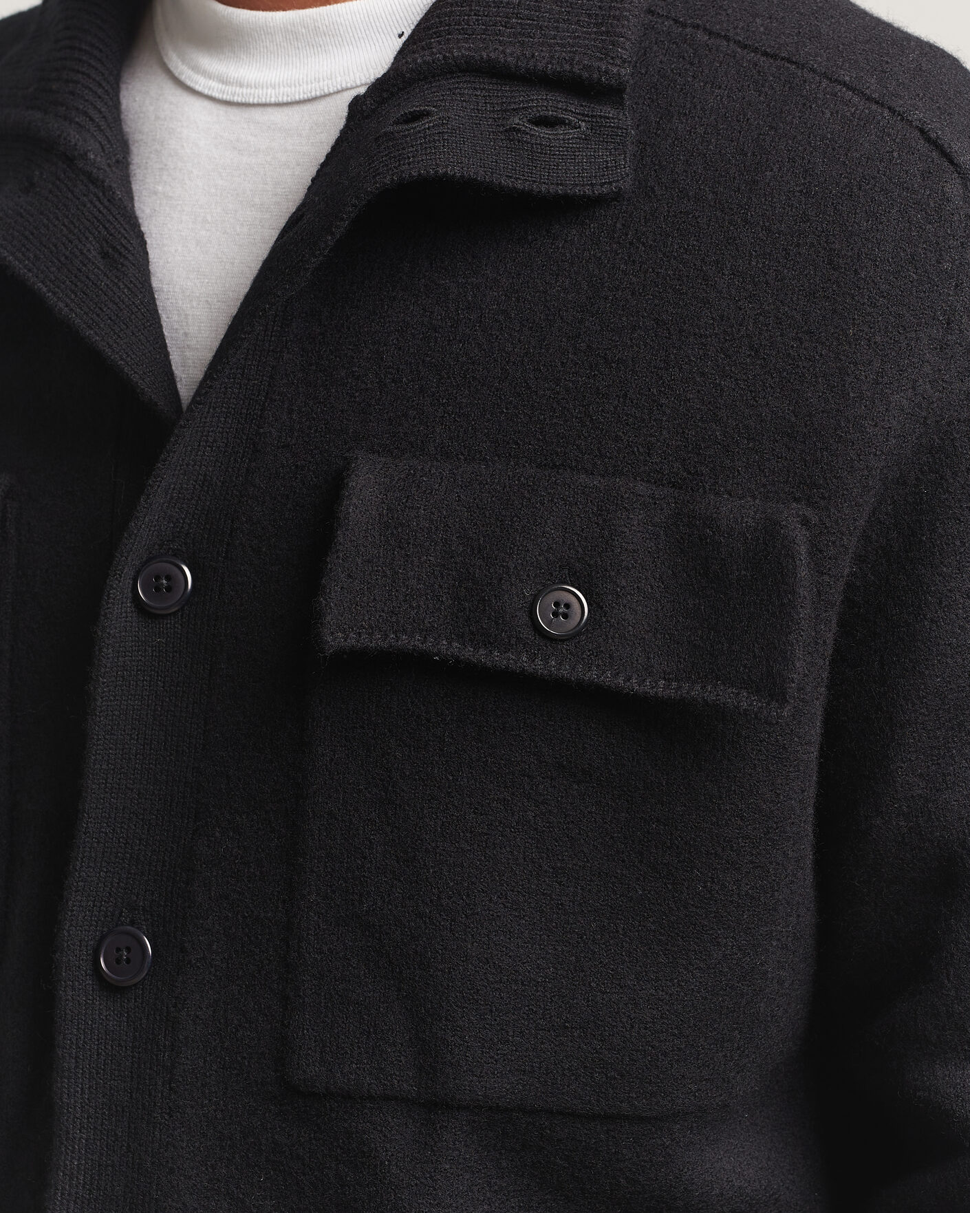 Homme | Pulls Et Tricots | Filippa K | Wool Knitted Cardigan Black