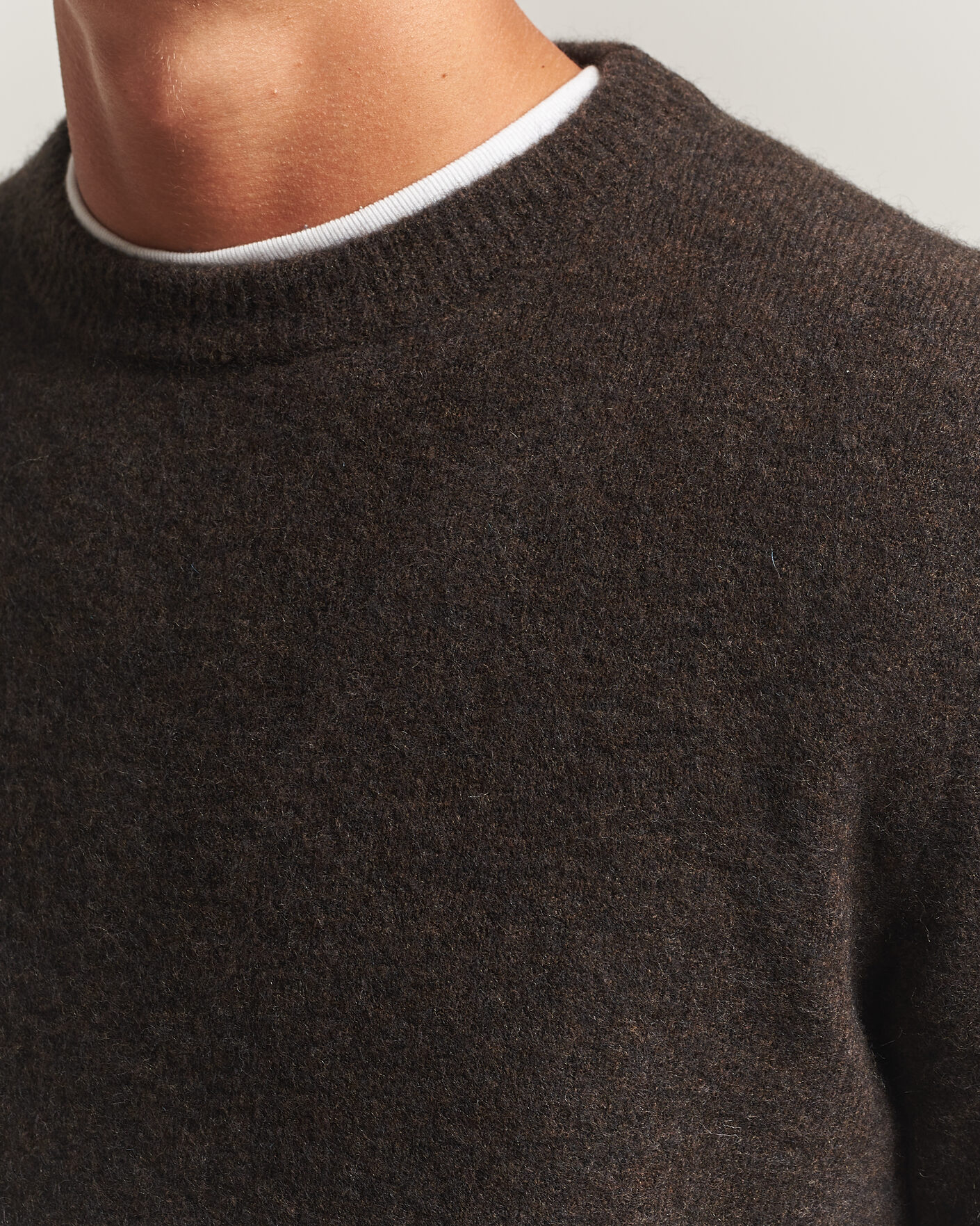 Homme | Pulls Et Tricots | Filippa K | Yak Knitted Sweater Golden Brown
