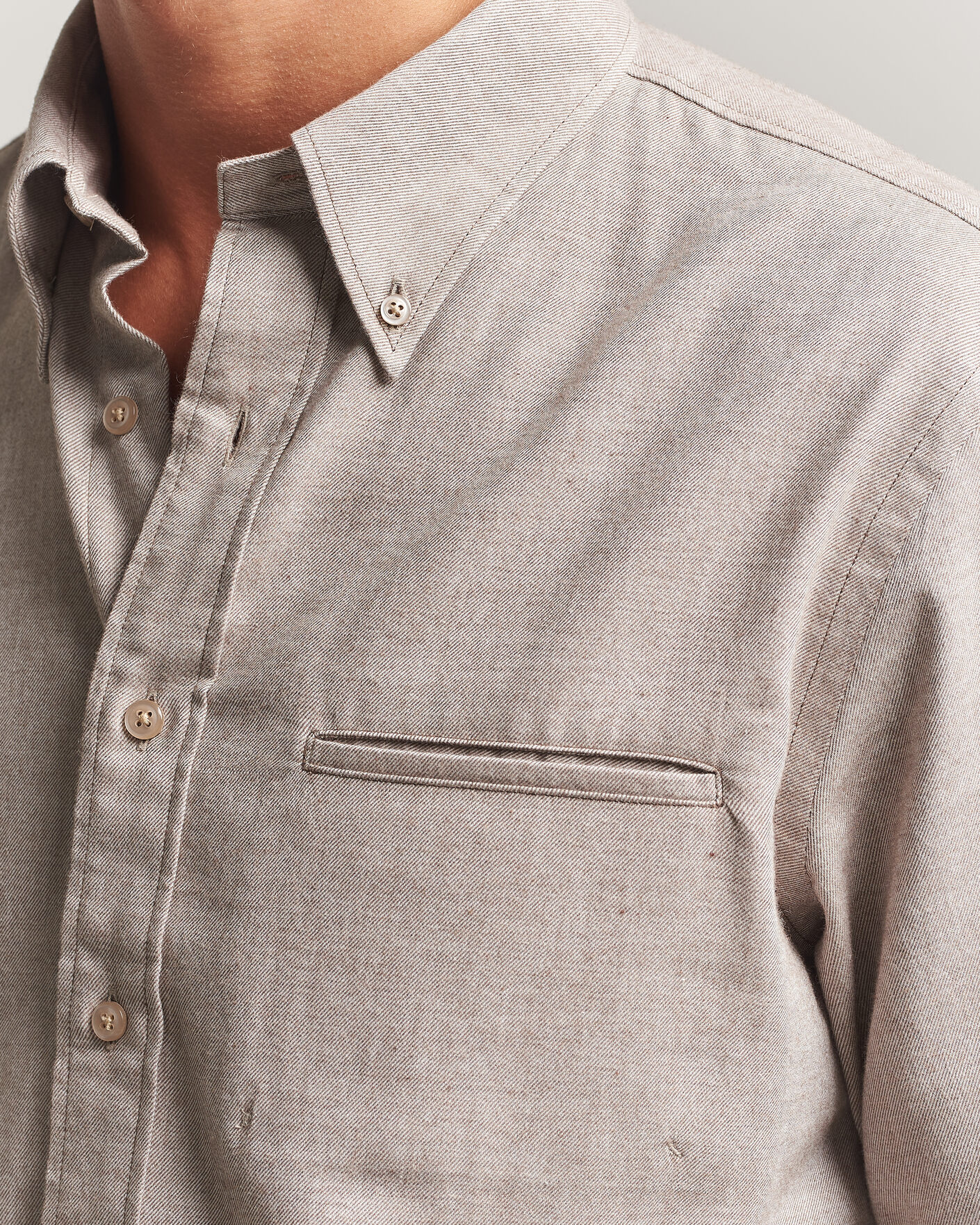 Homme | Chemises | Filippa K | Zack Flannel Shirt Mid Brown