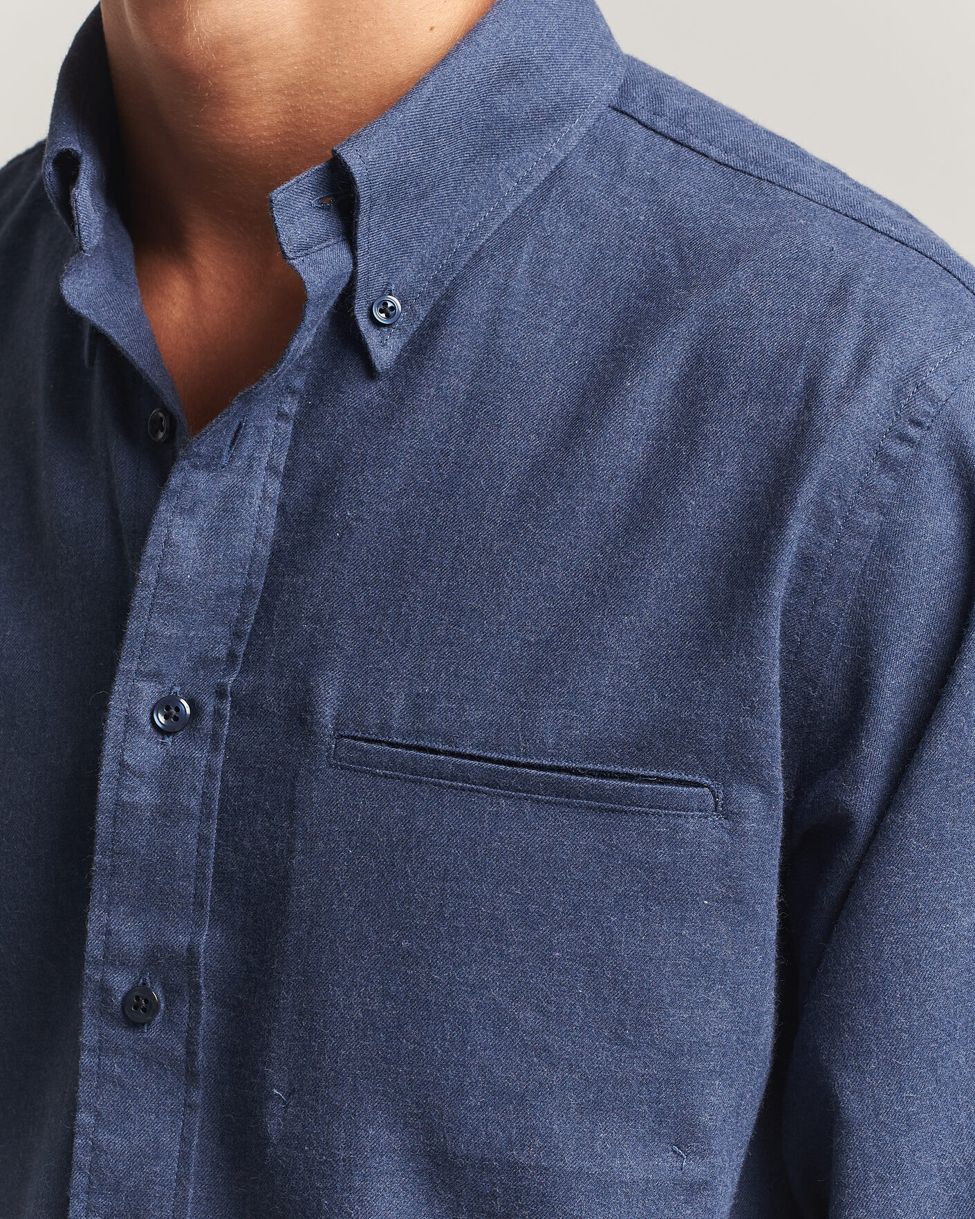 Homme | Chemises | Filippa K | Zack Flannel Shirt Navy