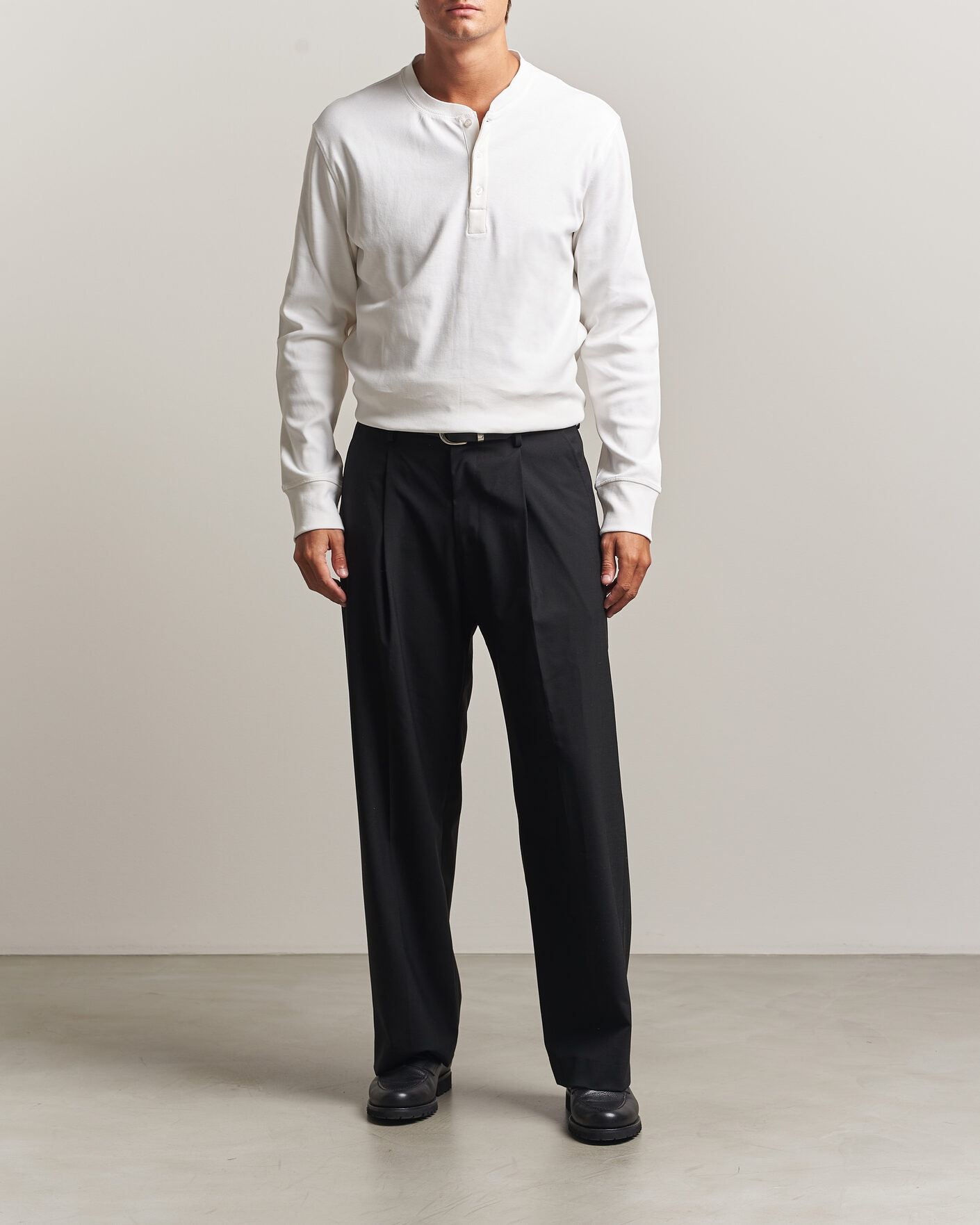 Homme | Pulls Et Tricots | Filippa K | Cotton Rib Henley White