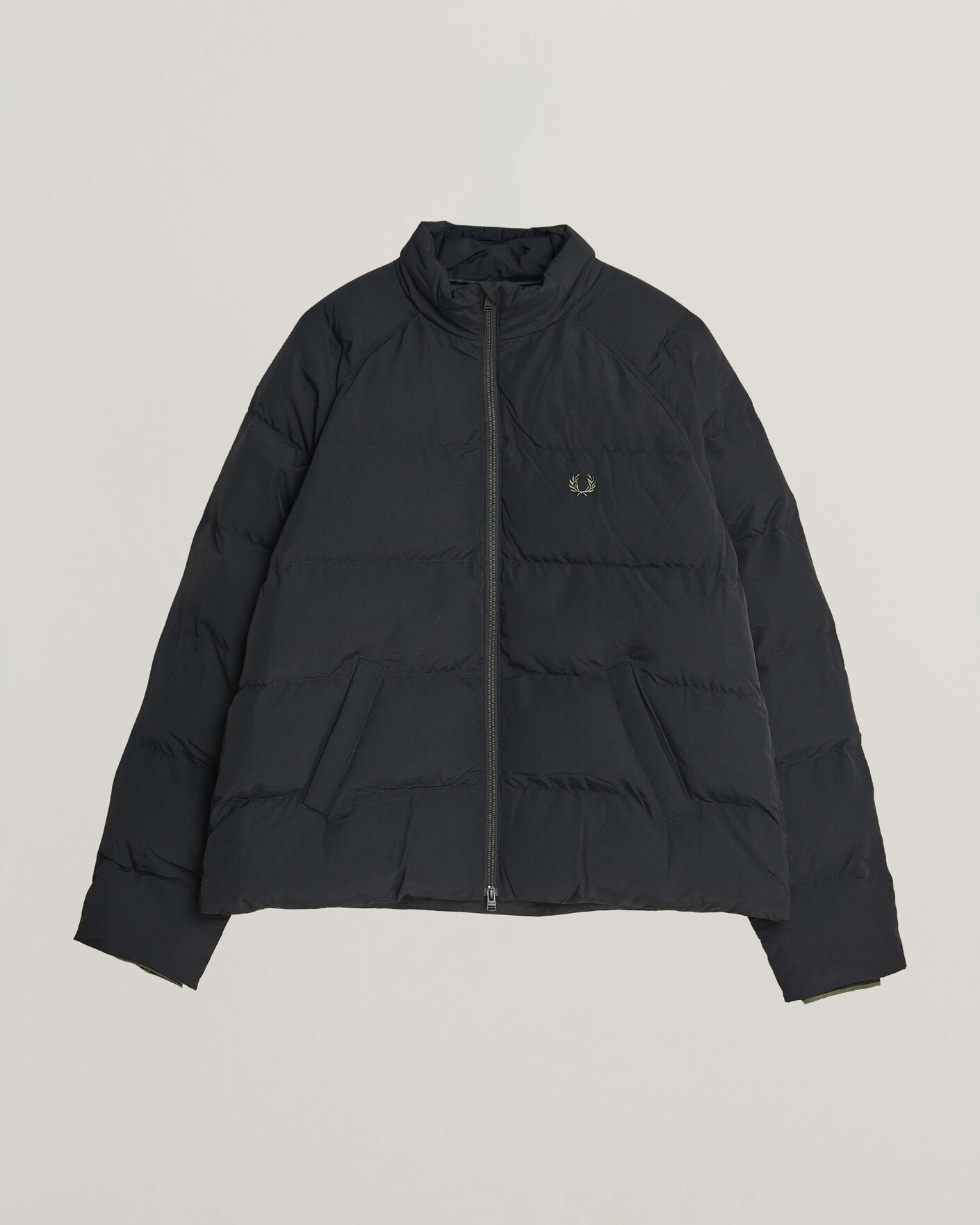 Homme | Manteaux Et Vestes | Fred Perry | Raglan Sleeve Padded Jacket Black
