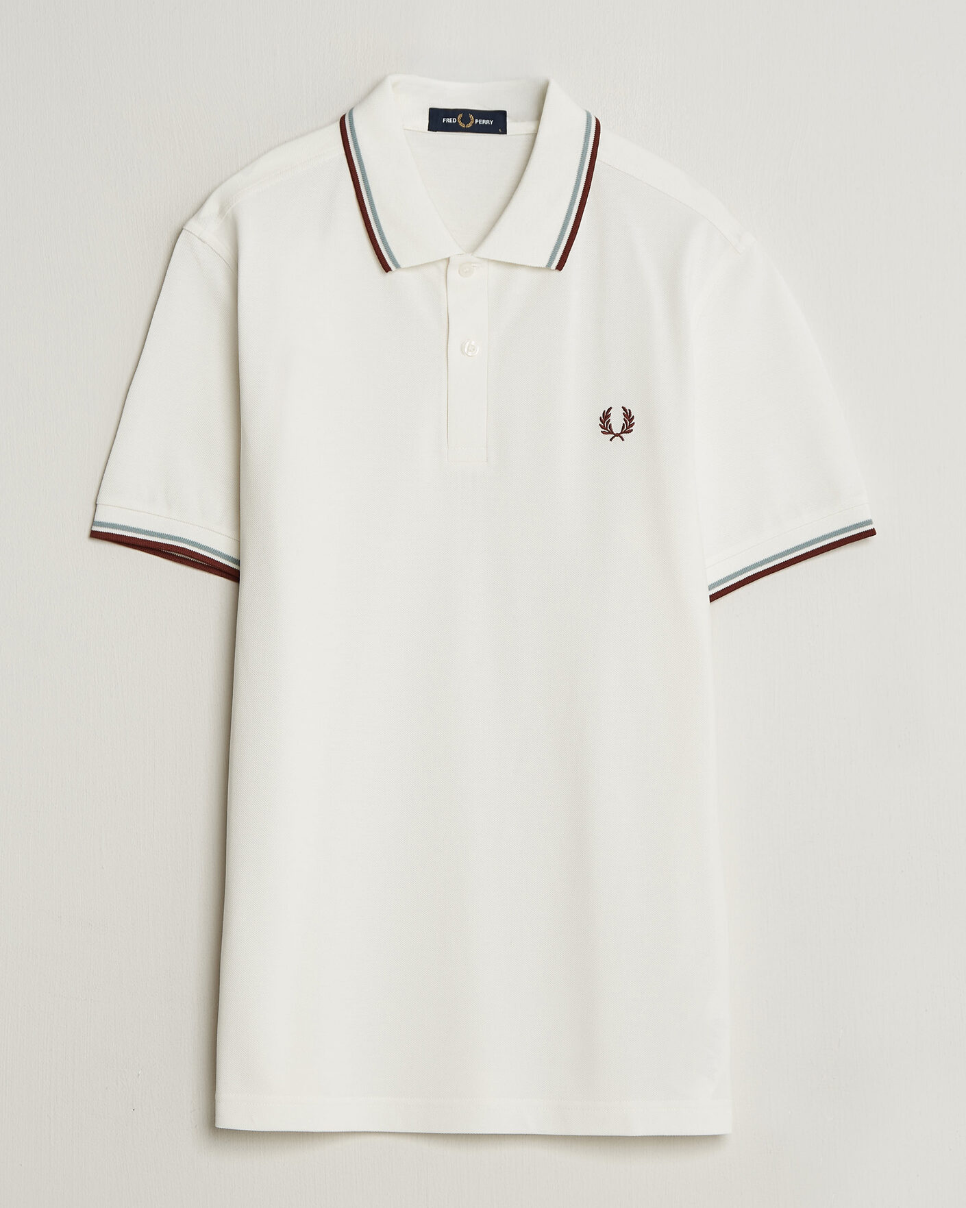 Homme | Polos | Fred Perry | Twin Tipped Polo Shirt Ecru