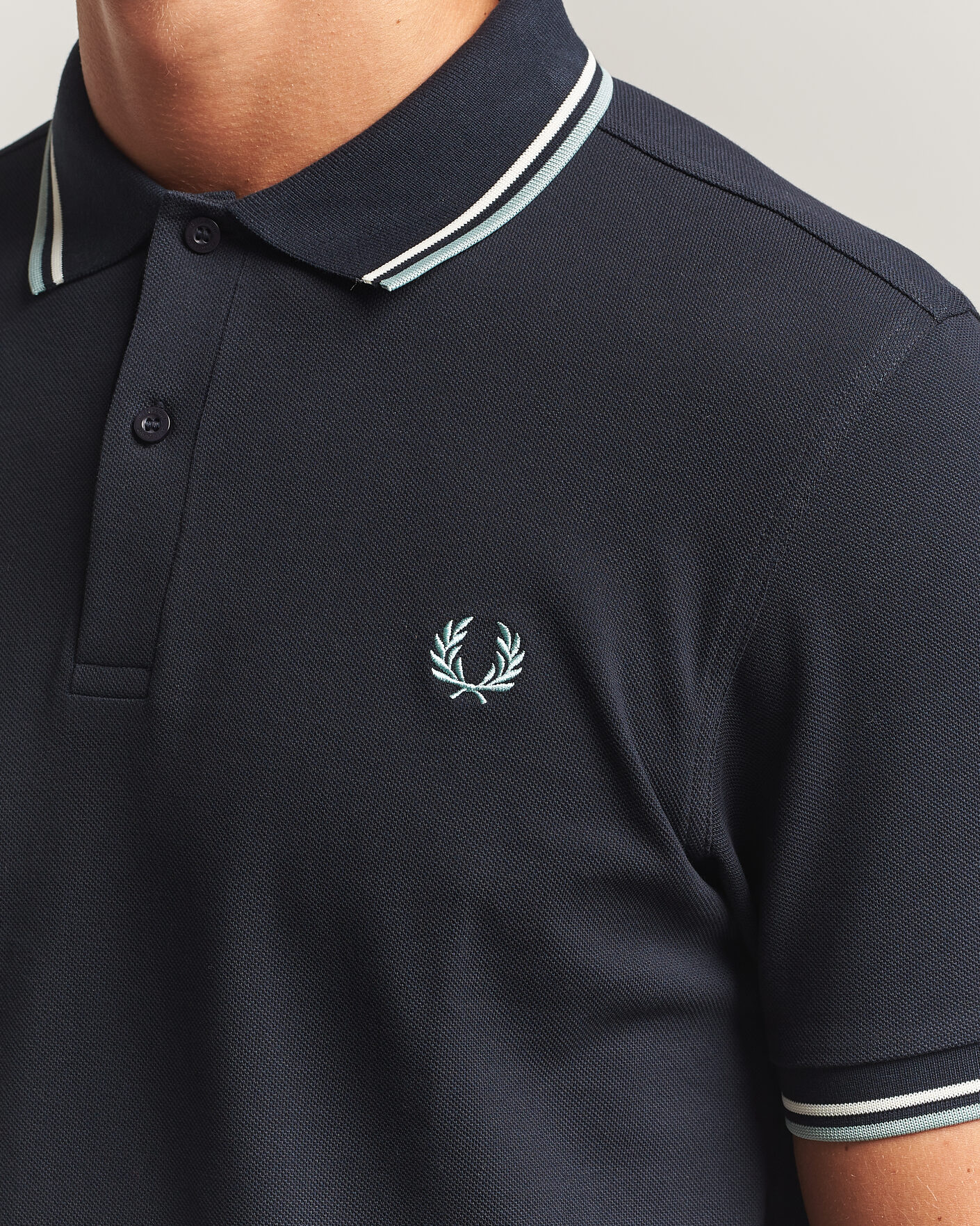 Homme | Polos | Fred Perry | Twin Tipped Polo Shirt Navy