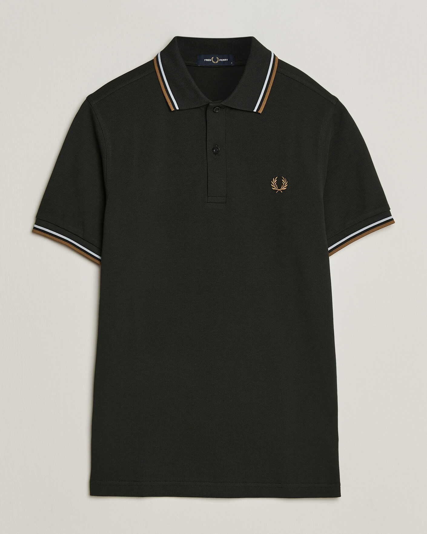 Homme | Polos | Fred Perry | Twin Tipped Polo Shirt Night Green