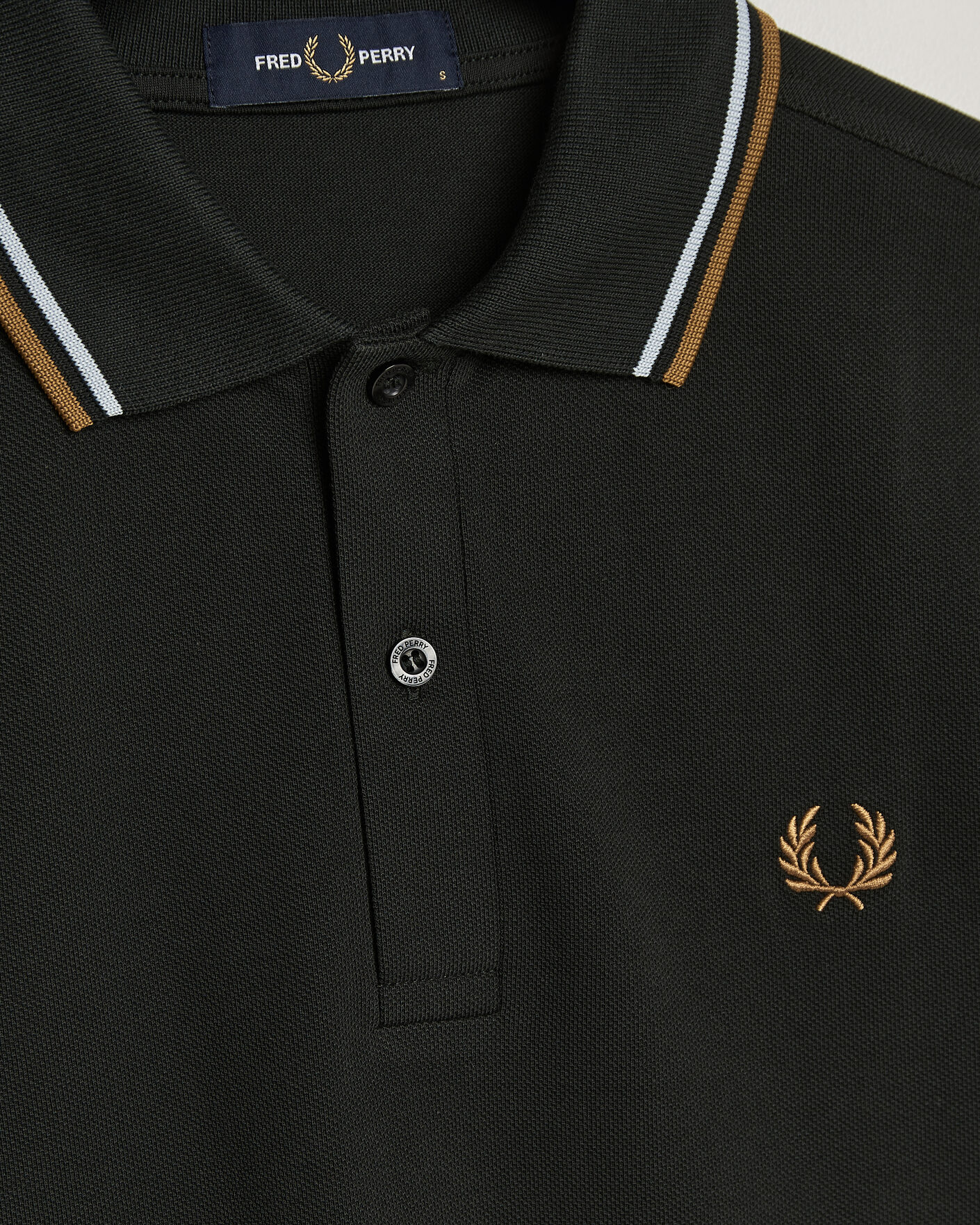 Homme | Polos | Fred Perry | Twin Tipped Polo Shirt Night Green