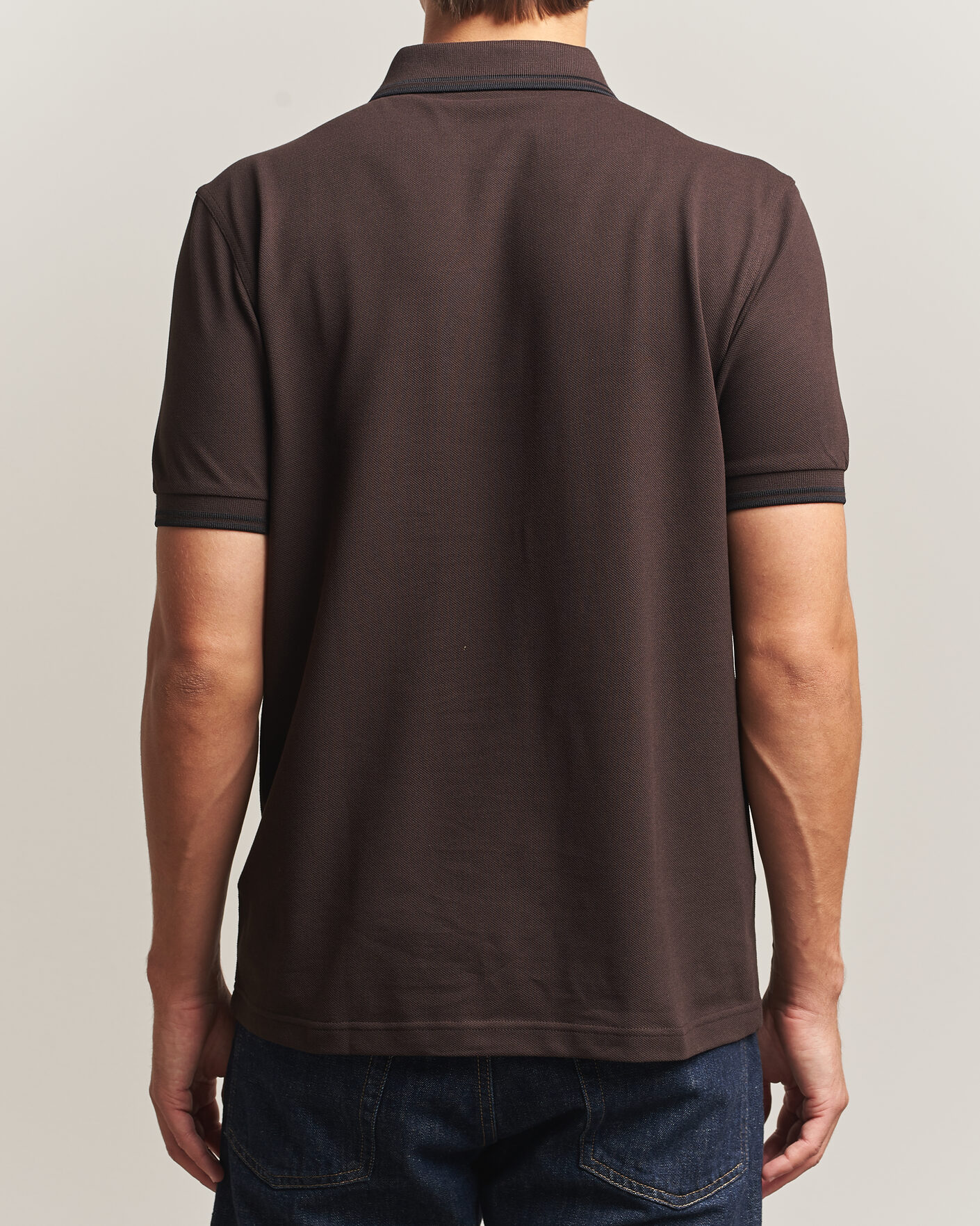 Homme | Polos | Fred Perry | Twin Tipped Polo Shirt Rich Brown