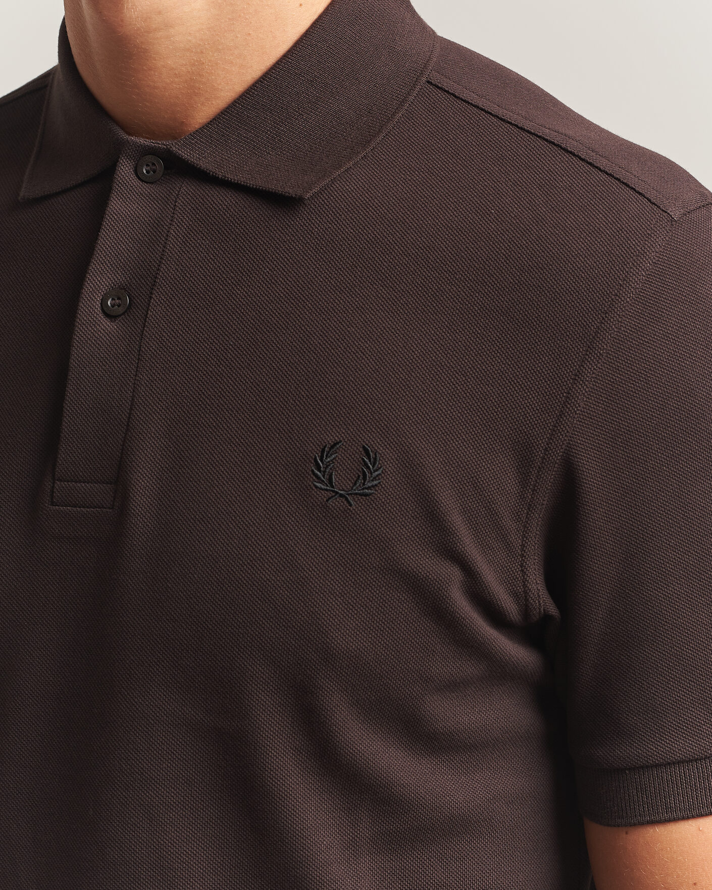 Homme | Polos | Fred Perry | Plain Polo Shirt Night Rich Brown