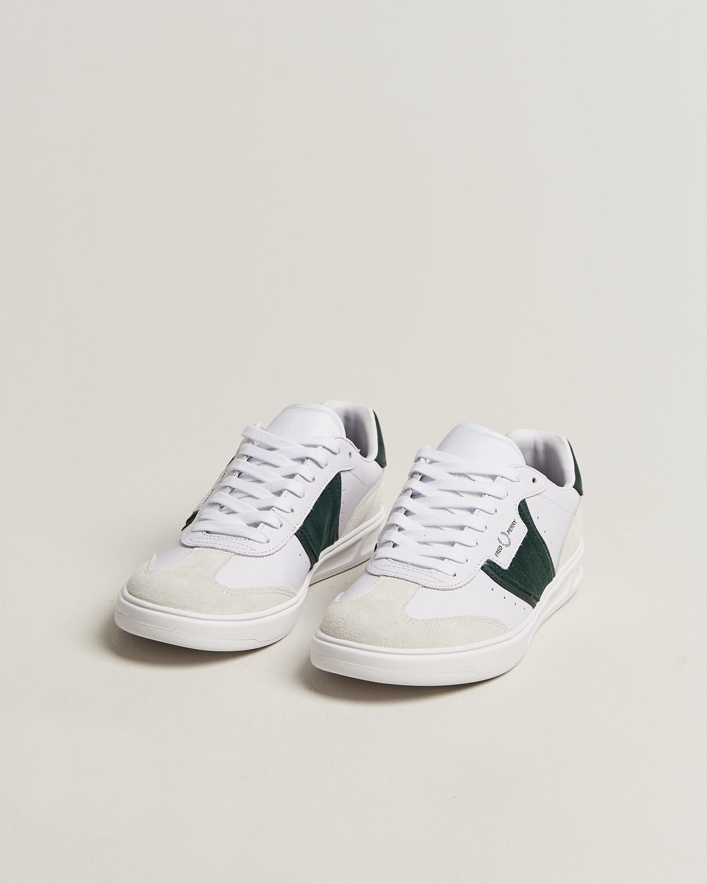 Homme | Baskets | Fred Perry | B4 Leather/Suede Sneaker White