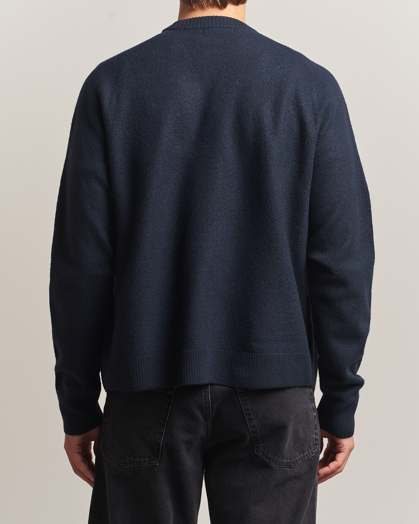 Homme | Pulls Et Tricots | Fred Perry | Wool Saddle Sleeve Cardigan Navy
