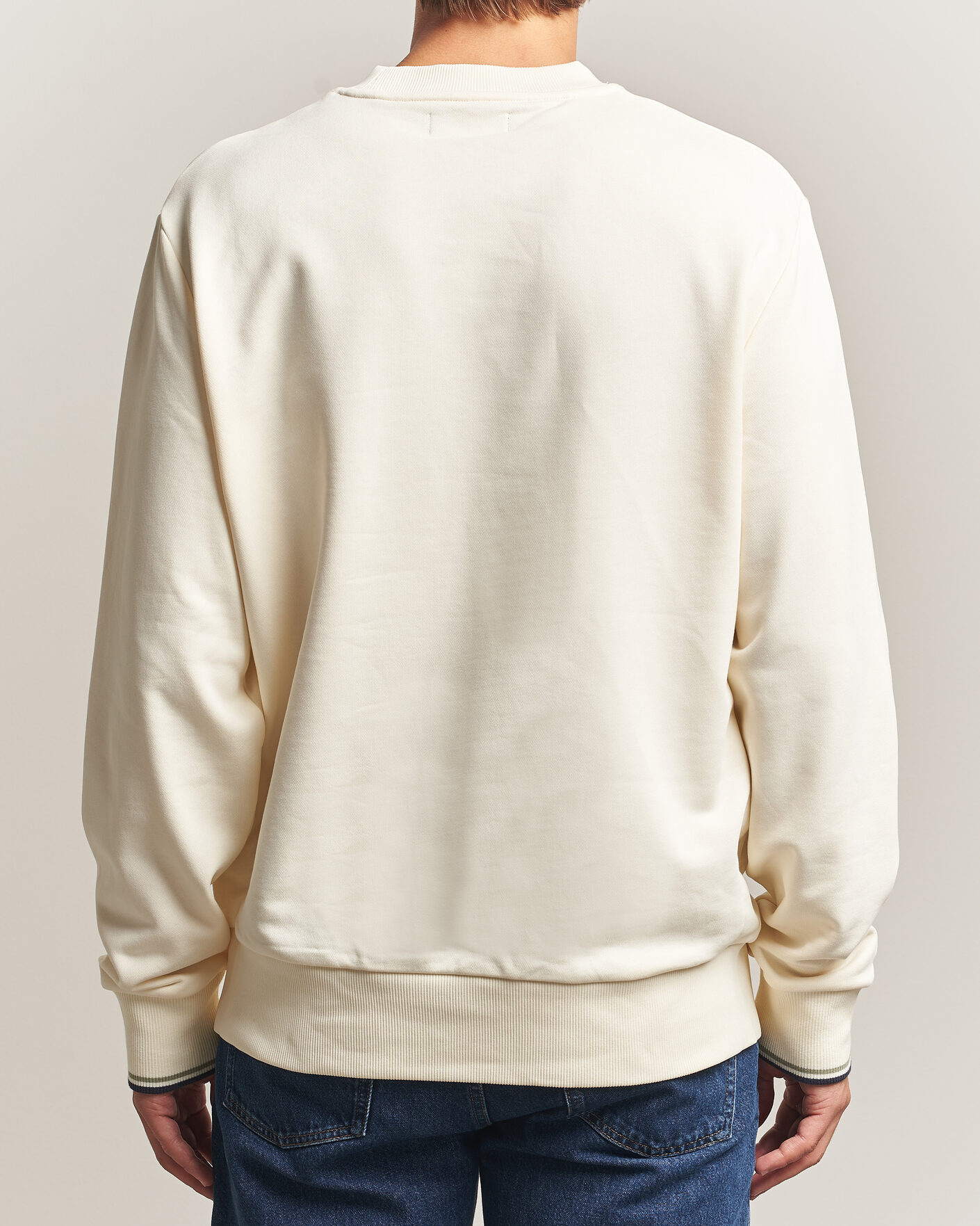 Homme | Pulls Et Tricots | Fred Perry | Crew Neck Sweatshirt Ecru