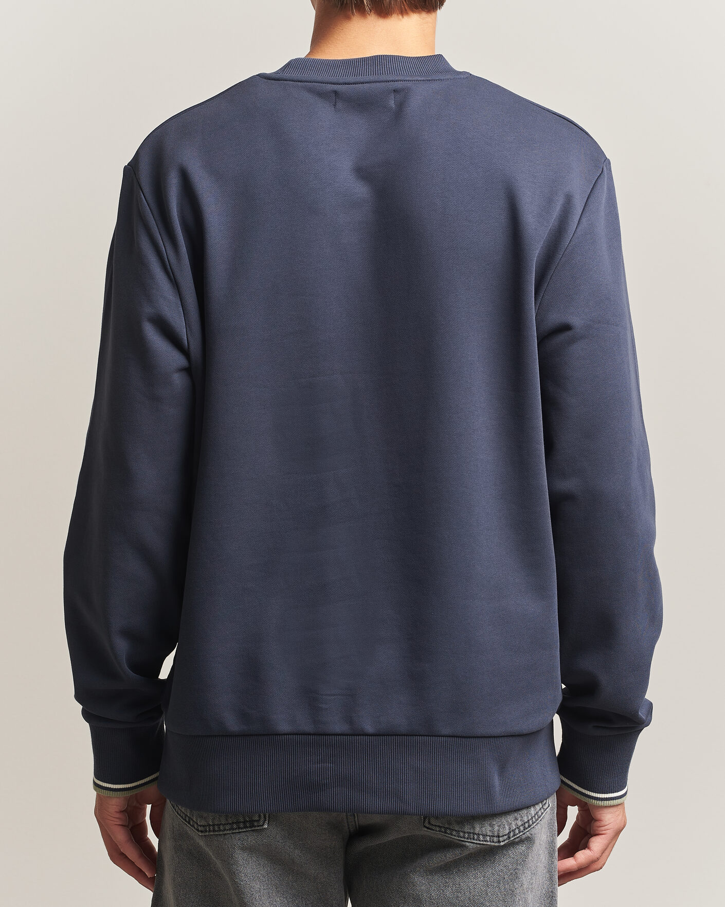 Homme | Pulls Et Tricots | Fred Perry | Crew Neck Sweatshirt Dark Airforce